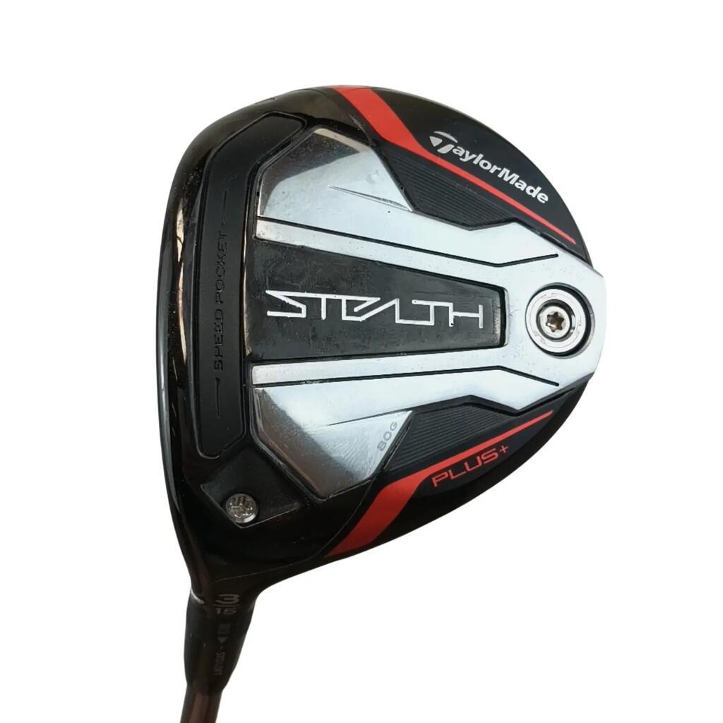 Left TaylorMade Stealth Plus Fairway Wood / Flex Tour X-stiff / #3/15