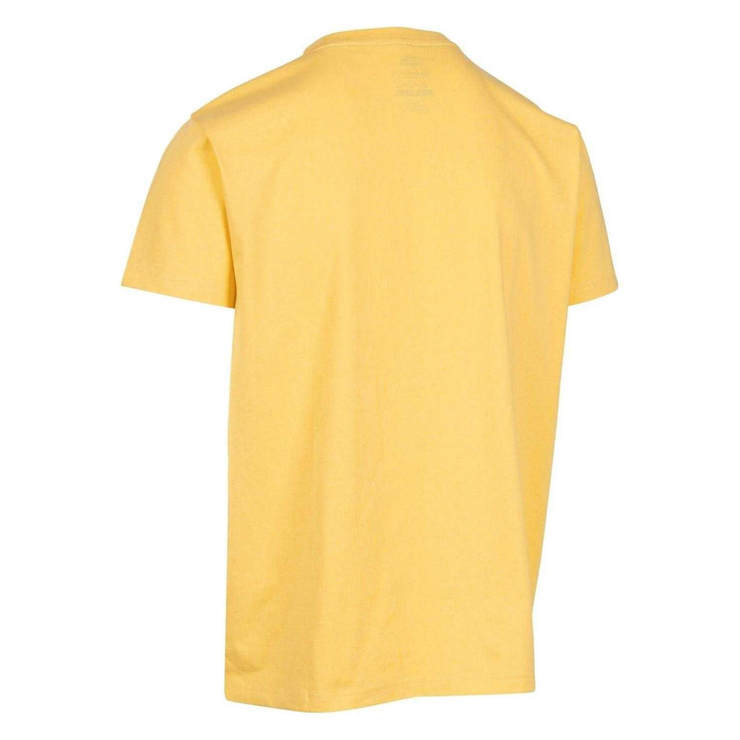 TShirt für , Rundhalsausschnitt, Regulär, kurzärmlig Herren Blasses Maisgelb 2/3