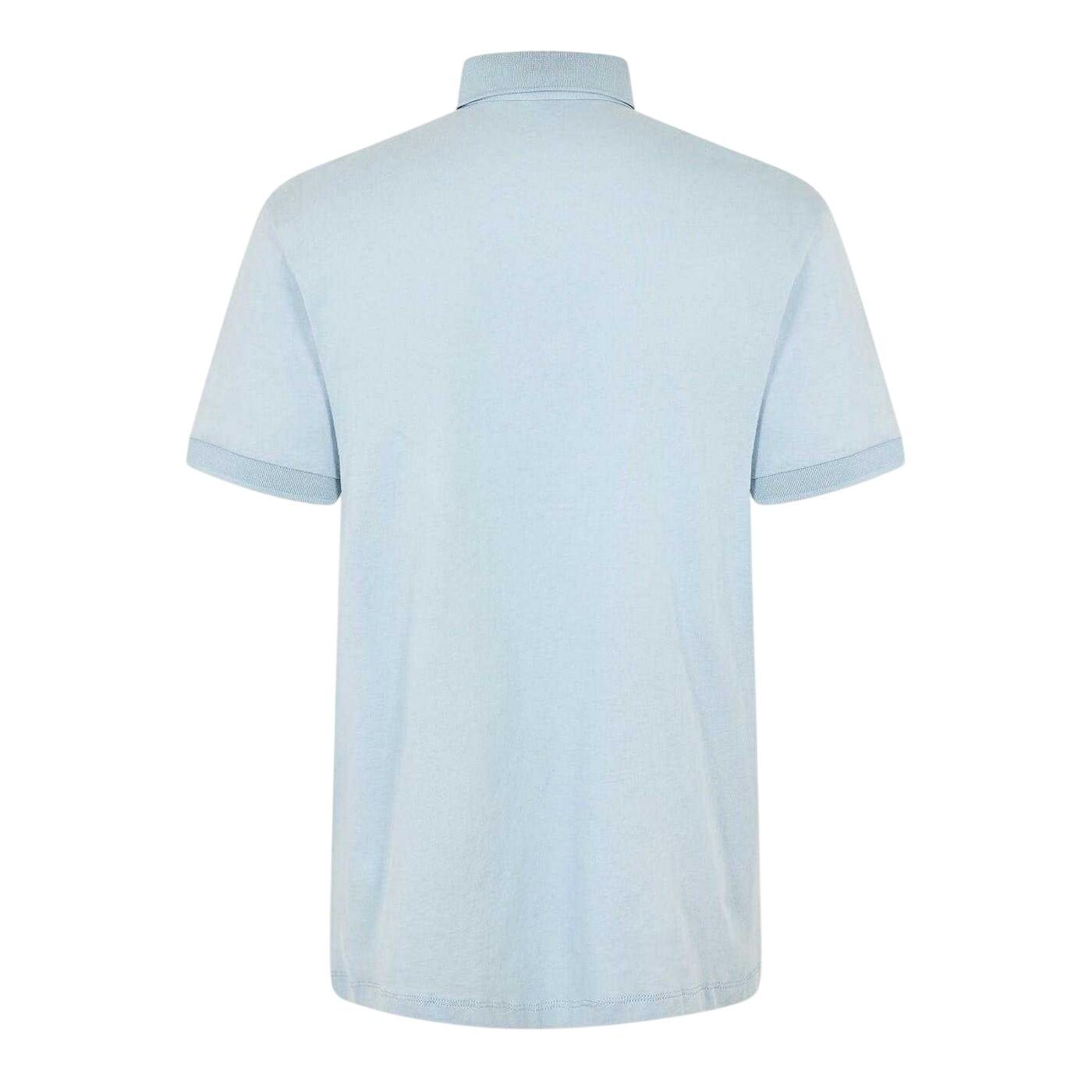 Mens Cotton Polo Shirt (Ash Blue) 3/5