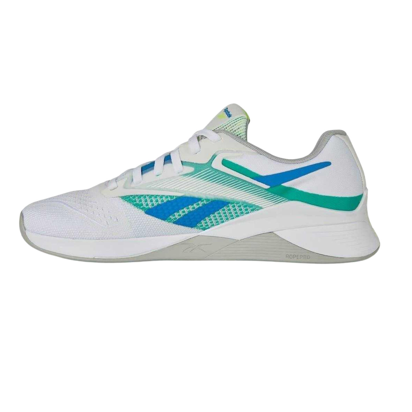 Nano X4 ScarpeDonna Reebok Bianco Verde 3/4
