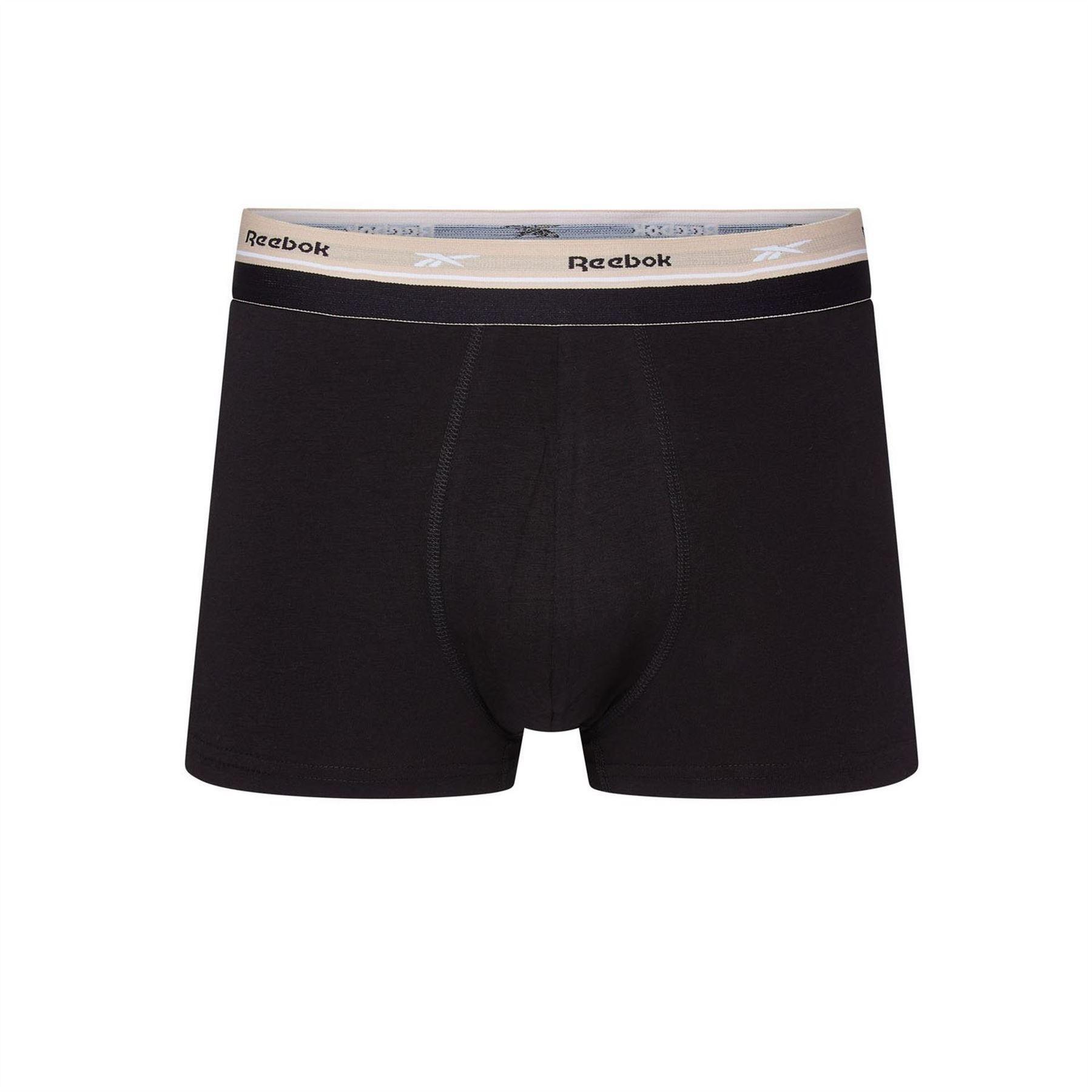 Mens Cotton Blend Boxer Shorts (Pack of 3) (Black) 4/5