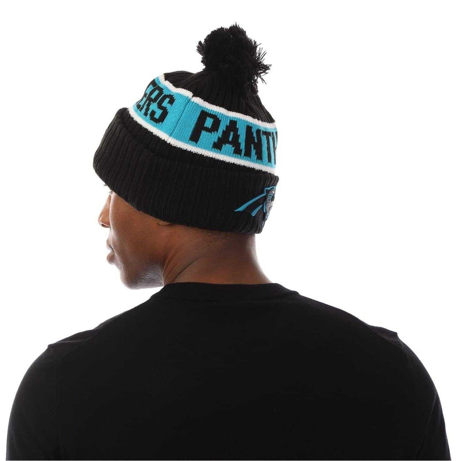 "Panthers" Pudelmütze für HerrenDamen Unisex, Rippenstrick, American Football 3/3