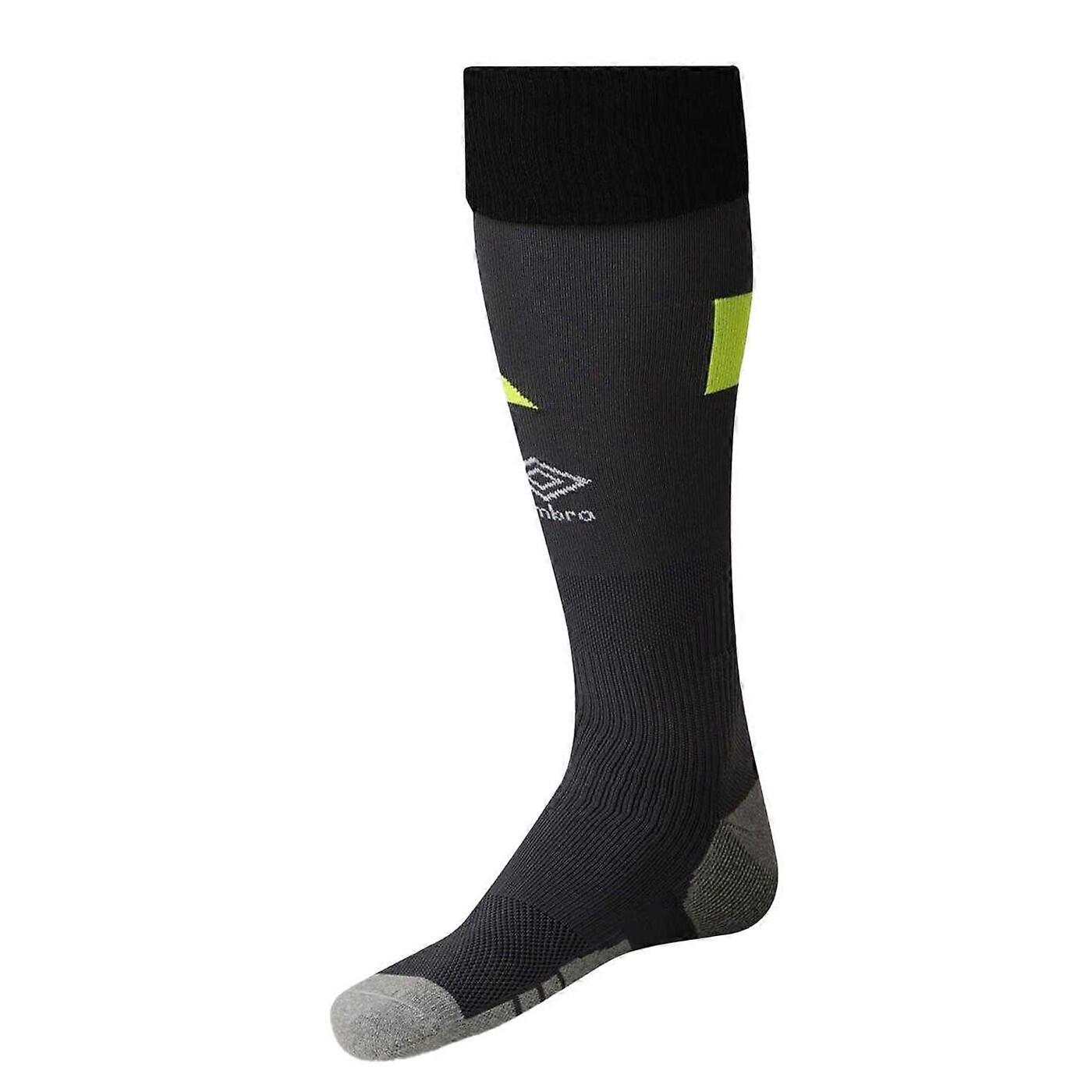 Unisex Adult Football Socks (Black/Yellow) 2/2