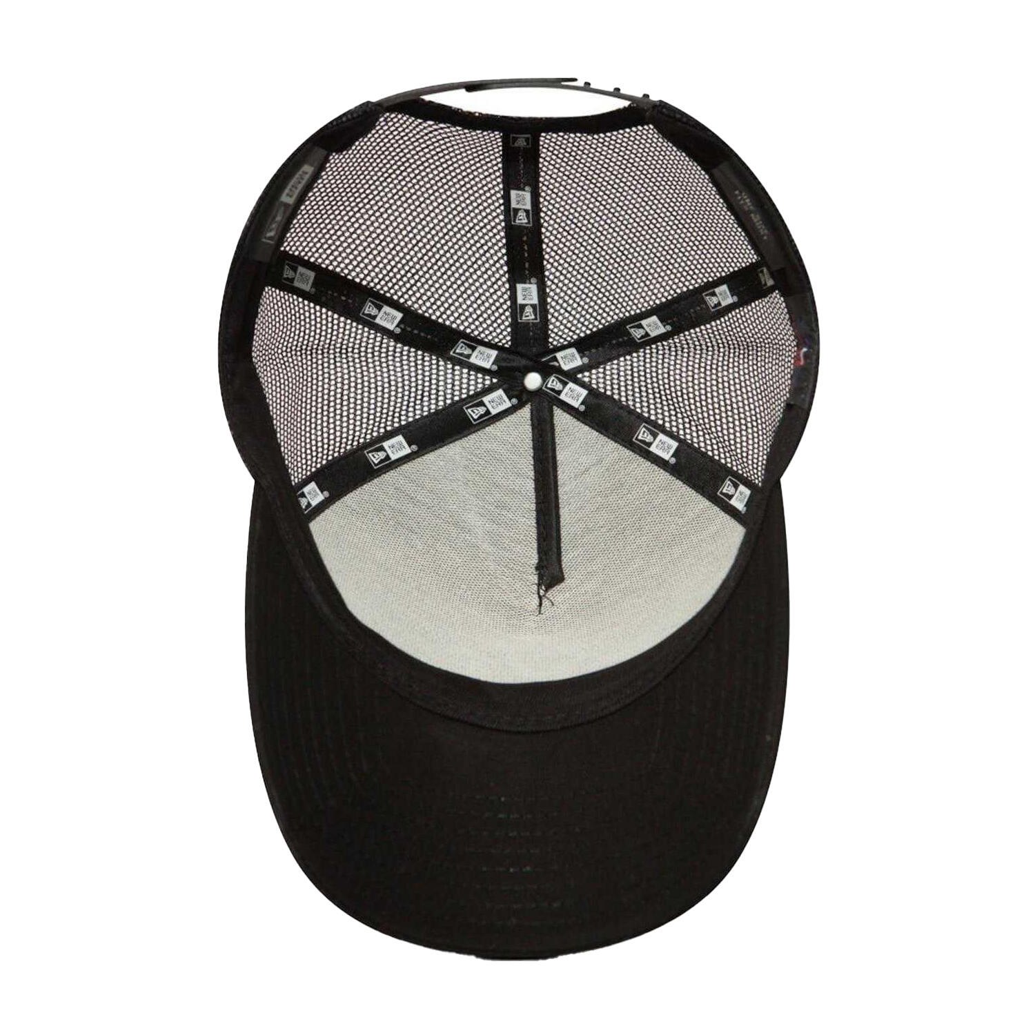 Trucker Cap, Leger Damen und Herren Schwarz 3/4