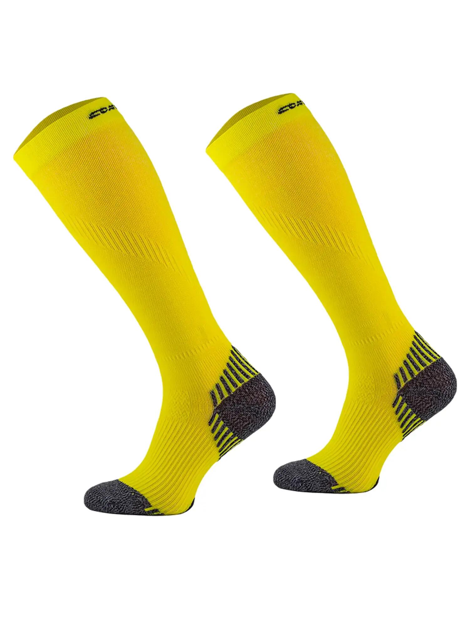 RUN COMPRESSION Kompressziós hosszú szárú futózokni +ezüstion 2/3
