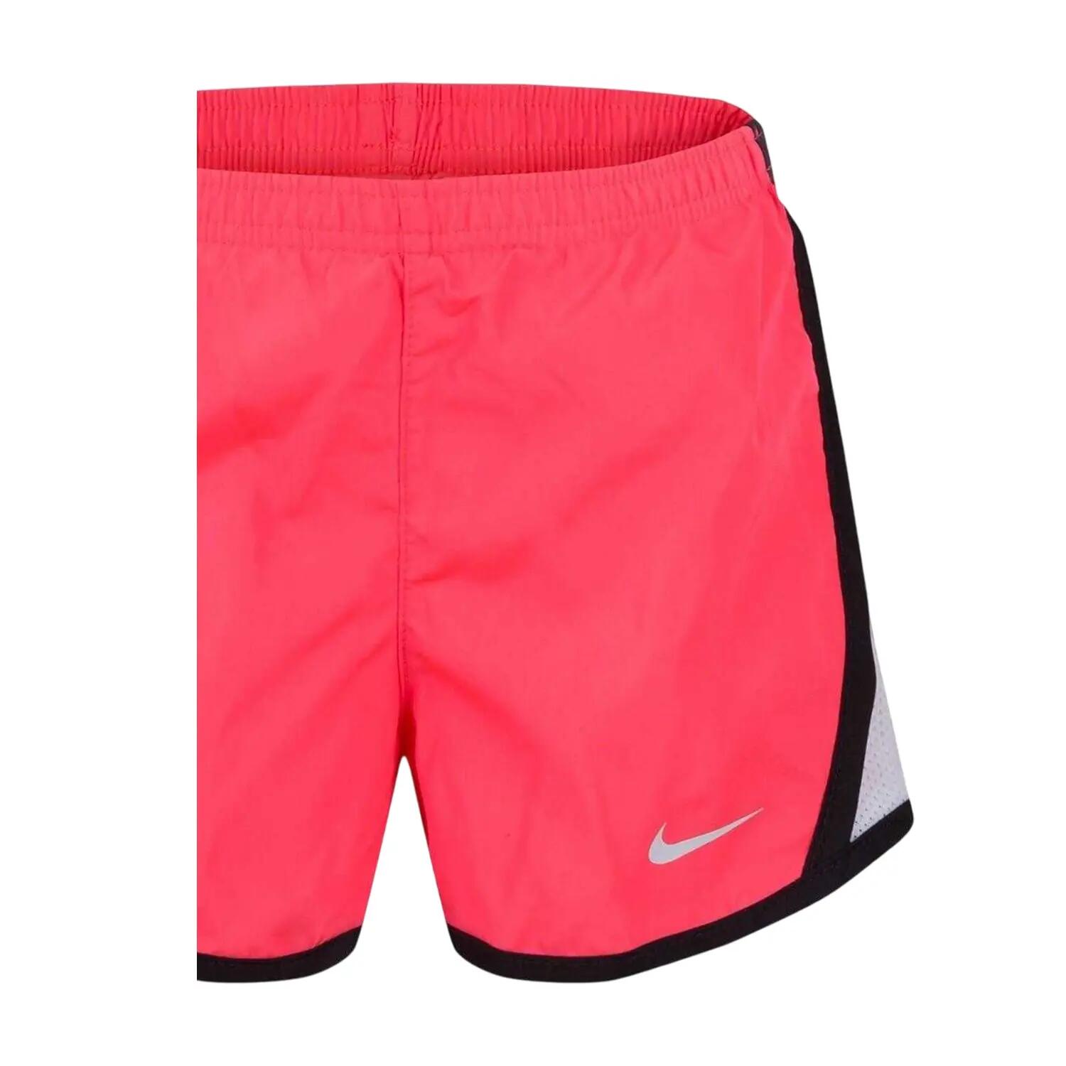 Girls Tempo Running Shorts (Pink/Black) 2/2