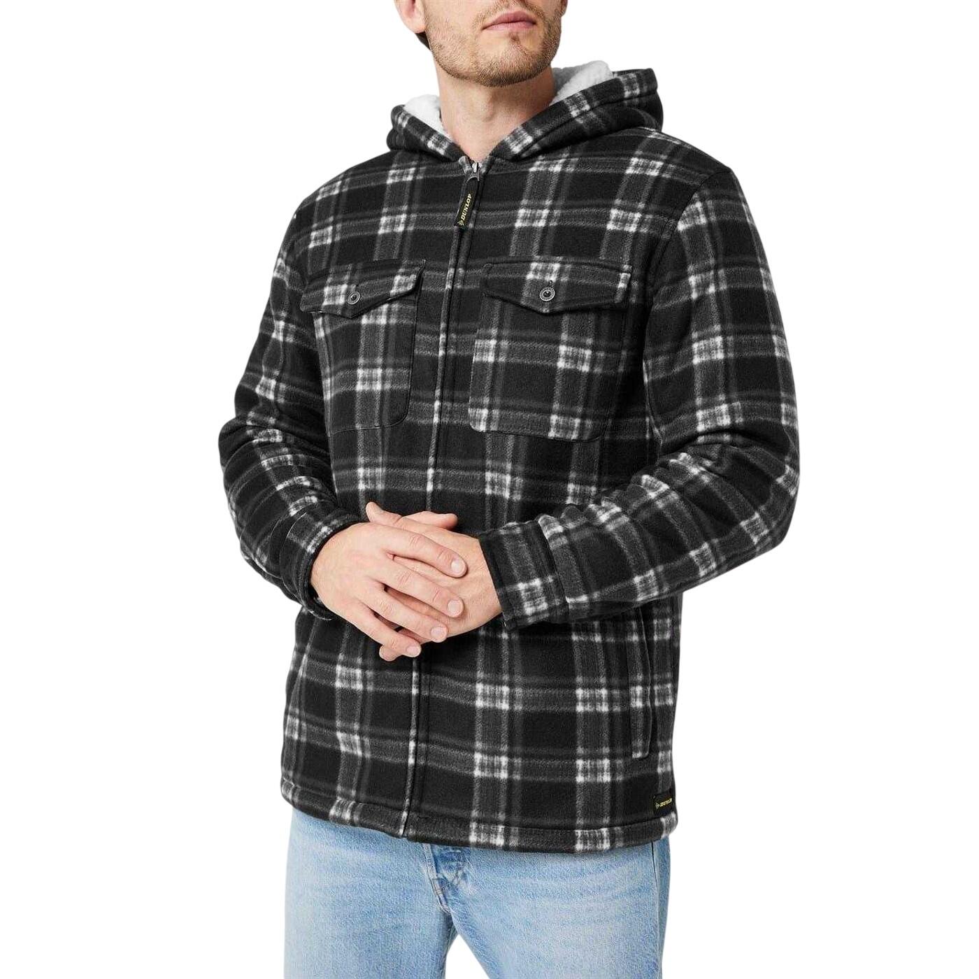 Hoodie mit durchgehendem Reißverschluss für , Extra stark Herren Schwarz 3/4
