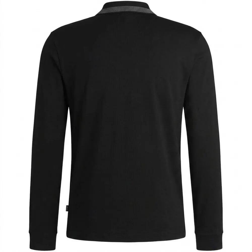 Poloshirt für , Regulär, Langärmlig Herren Schwarz 2/2