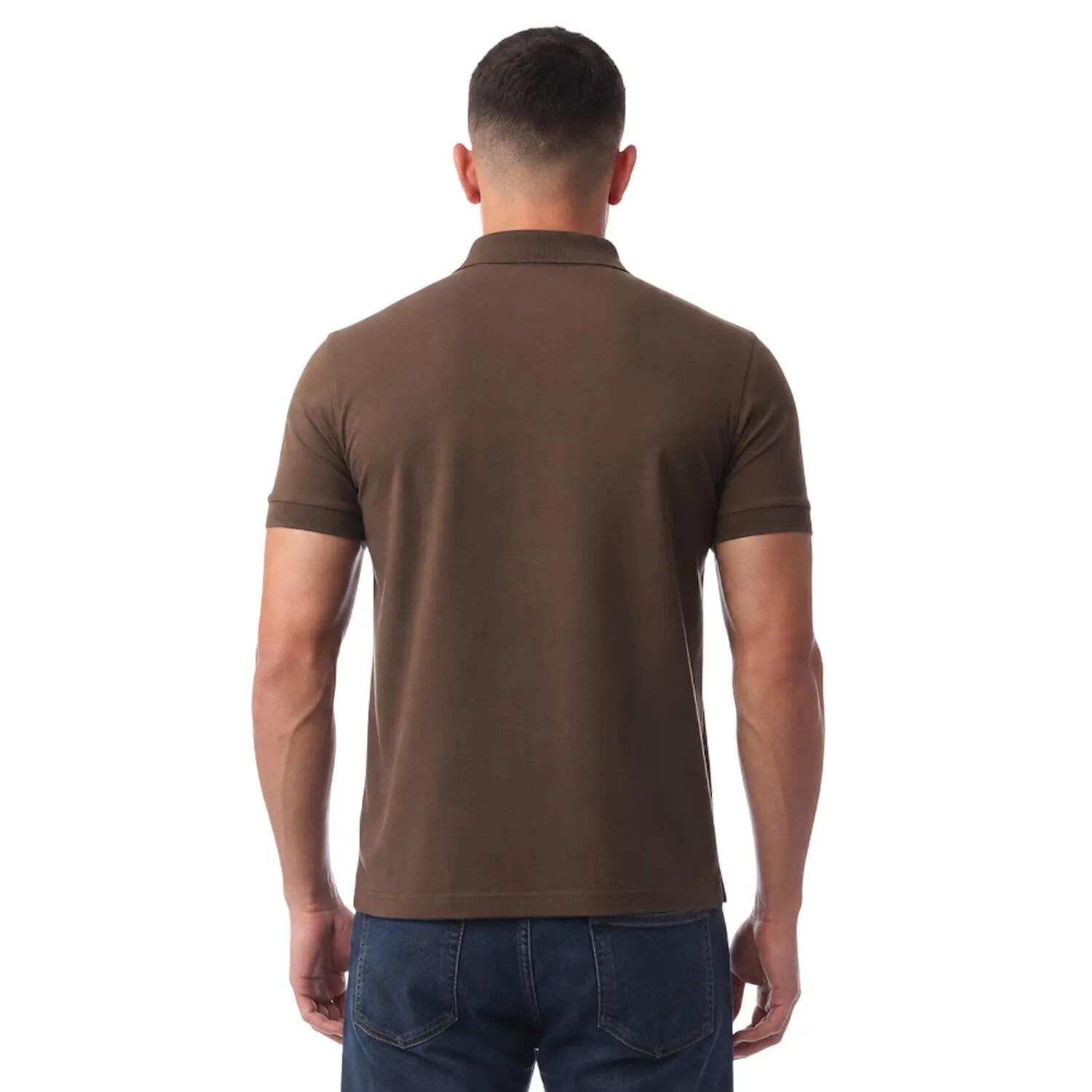 Maglietta Polo Cotone Uomo Boss Firenze Marrone 2/2