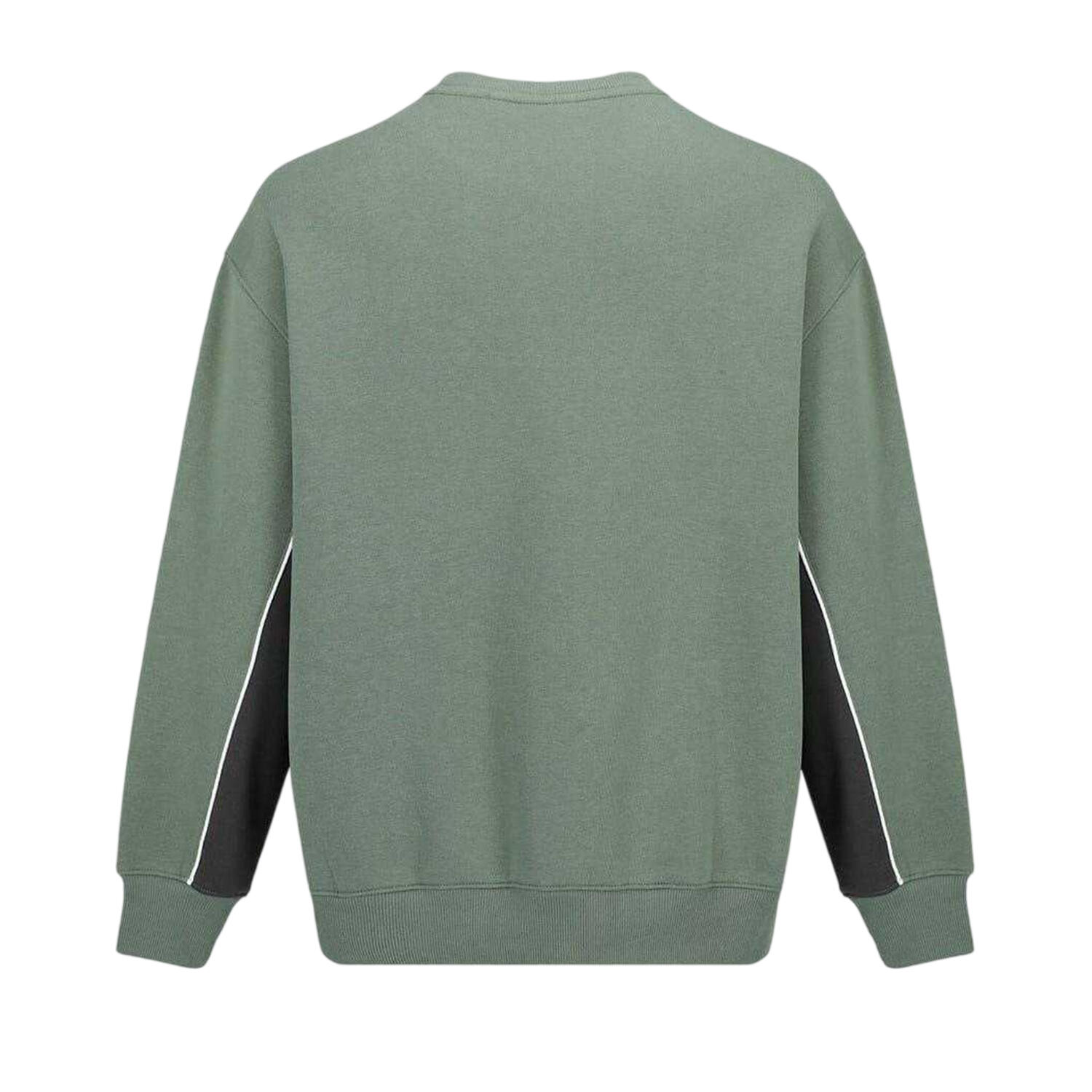 Sweatshirt für , Rundhalsausschnitt, Fleece Herren Lorbeer/Grau 2/2