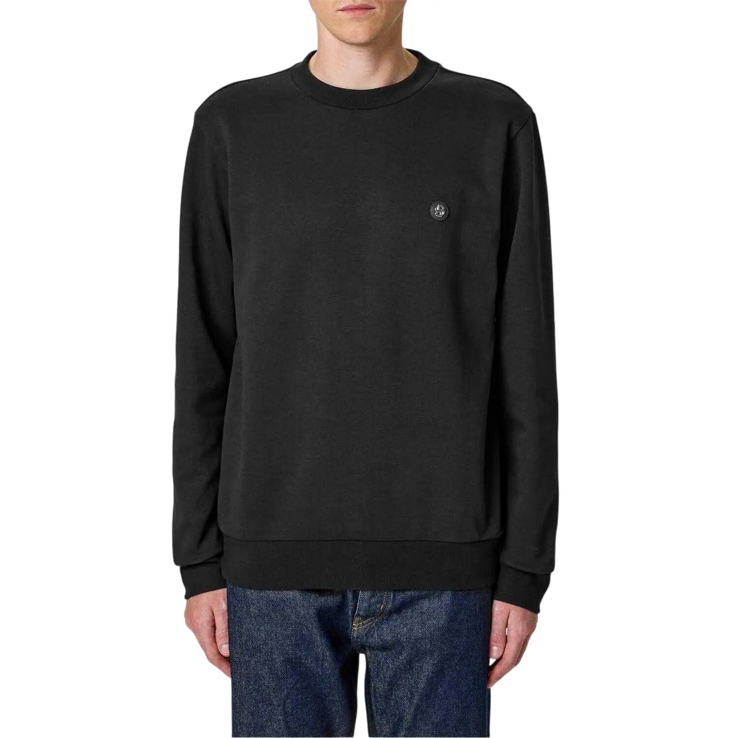 Sweatshirt für , Rundhalsausschnitt Herren Schwarz 4/4