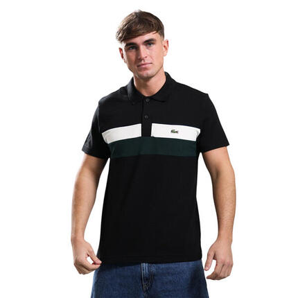 Polo Motif/style Blocs De Couleurs Homme (Noir)