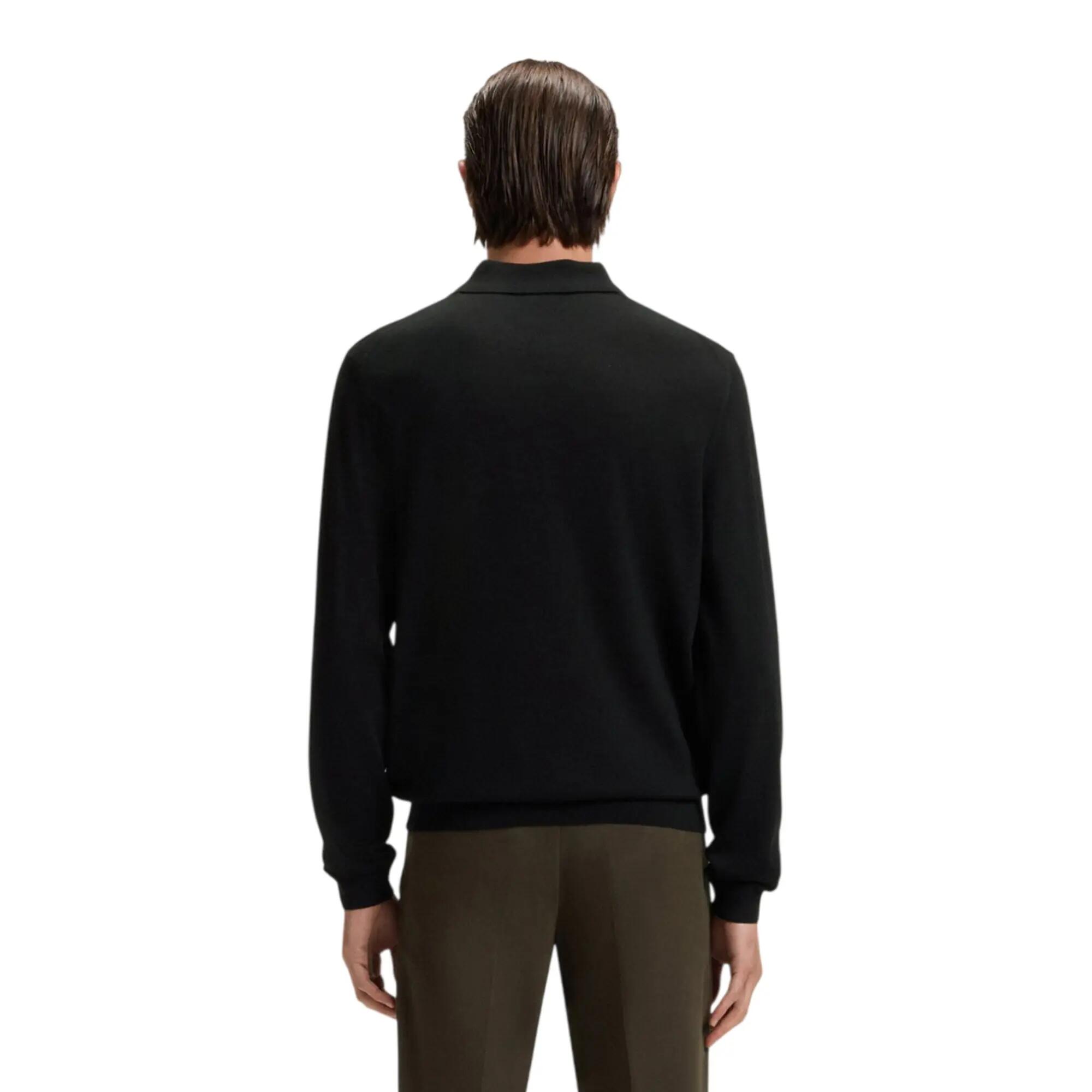 Polo Manches Longues LANCIOMNE Homme (Noir) 3/4