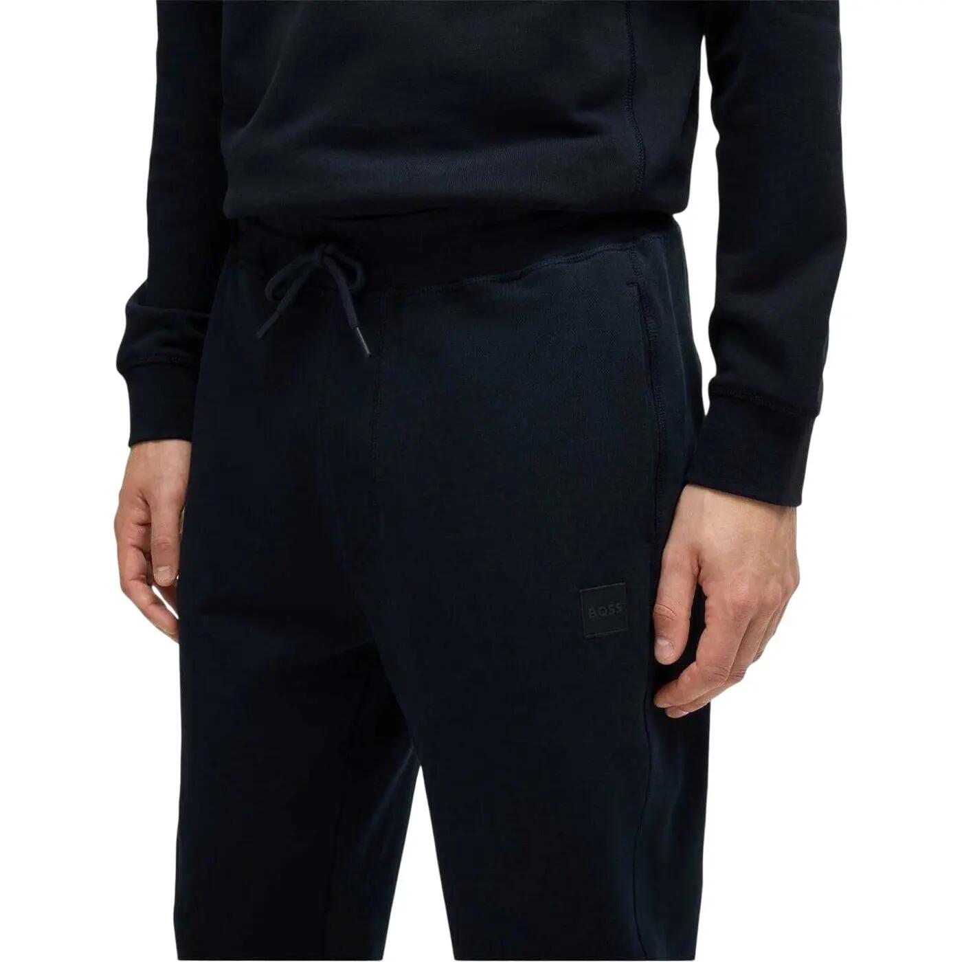 Pantaloni Da Jogging Aderente Uomo Boss Sestart Blu Scuro 4/5