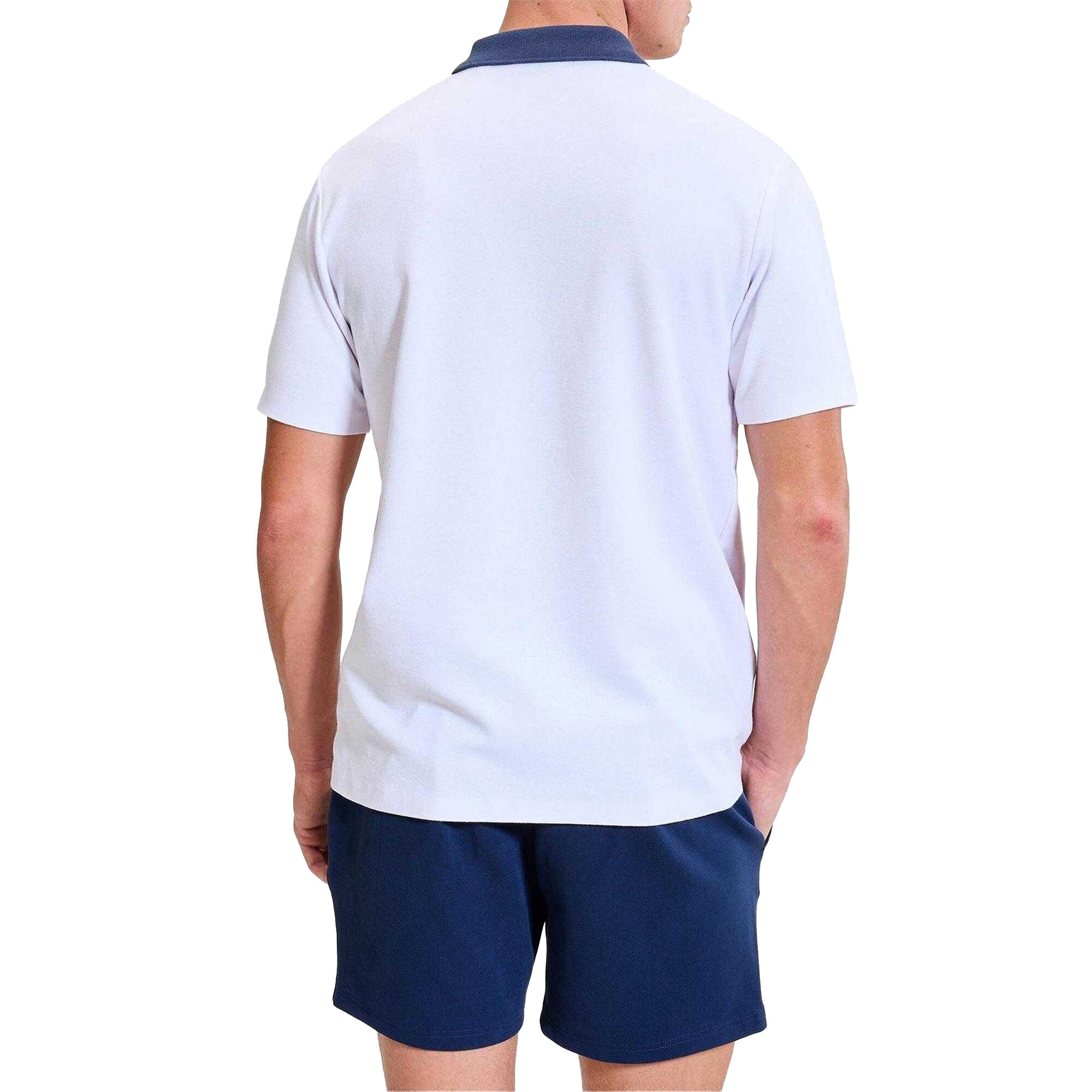 "Vergo" Poloshirt für Herren Weiß/Marine 3/4