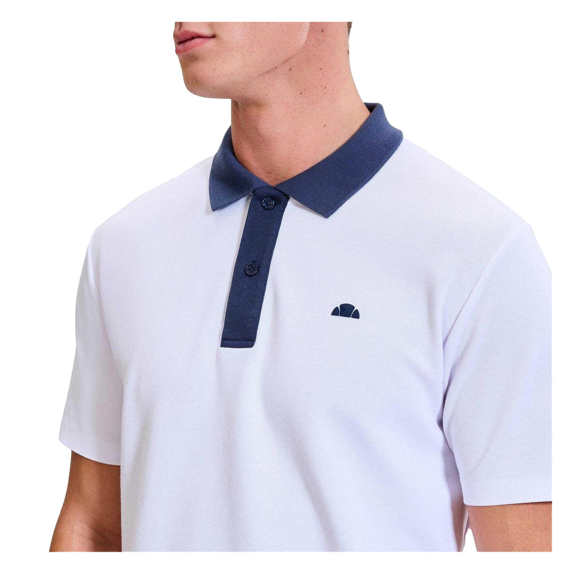 "Vergo" Poloshirt für Herren Weiß/Marine 4/4