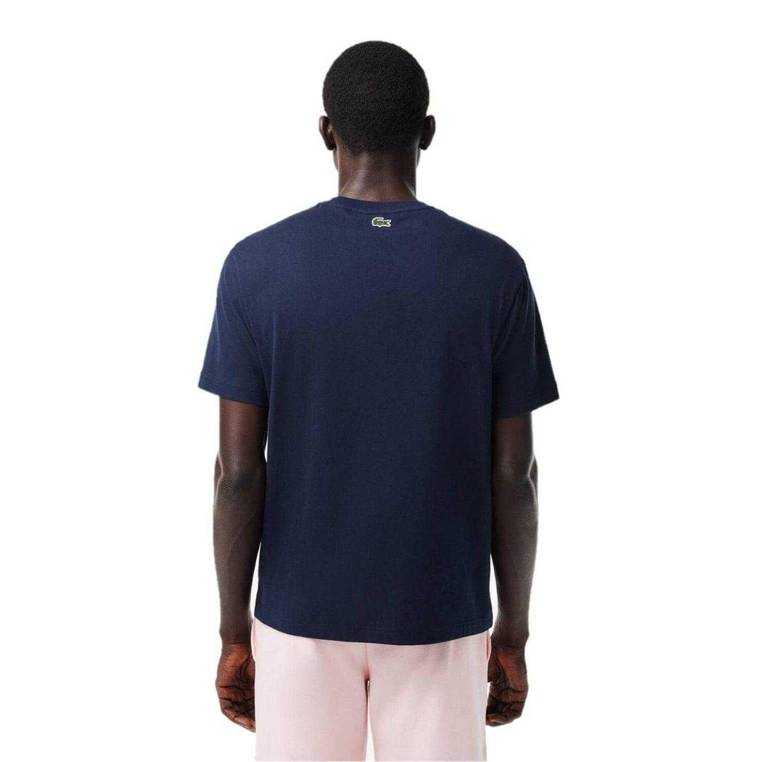 TShirt für , Piqué Herren Weiß/Dunkles Marineblau 3/4