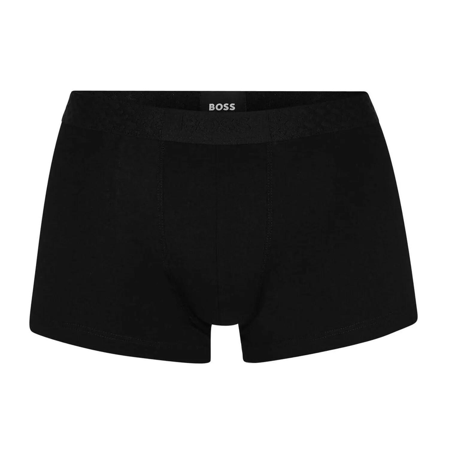 Mens Monogram Elasticated Boxer Shorts (Pack of 3) (Multicoloured) 3/4