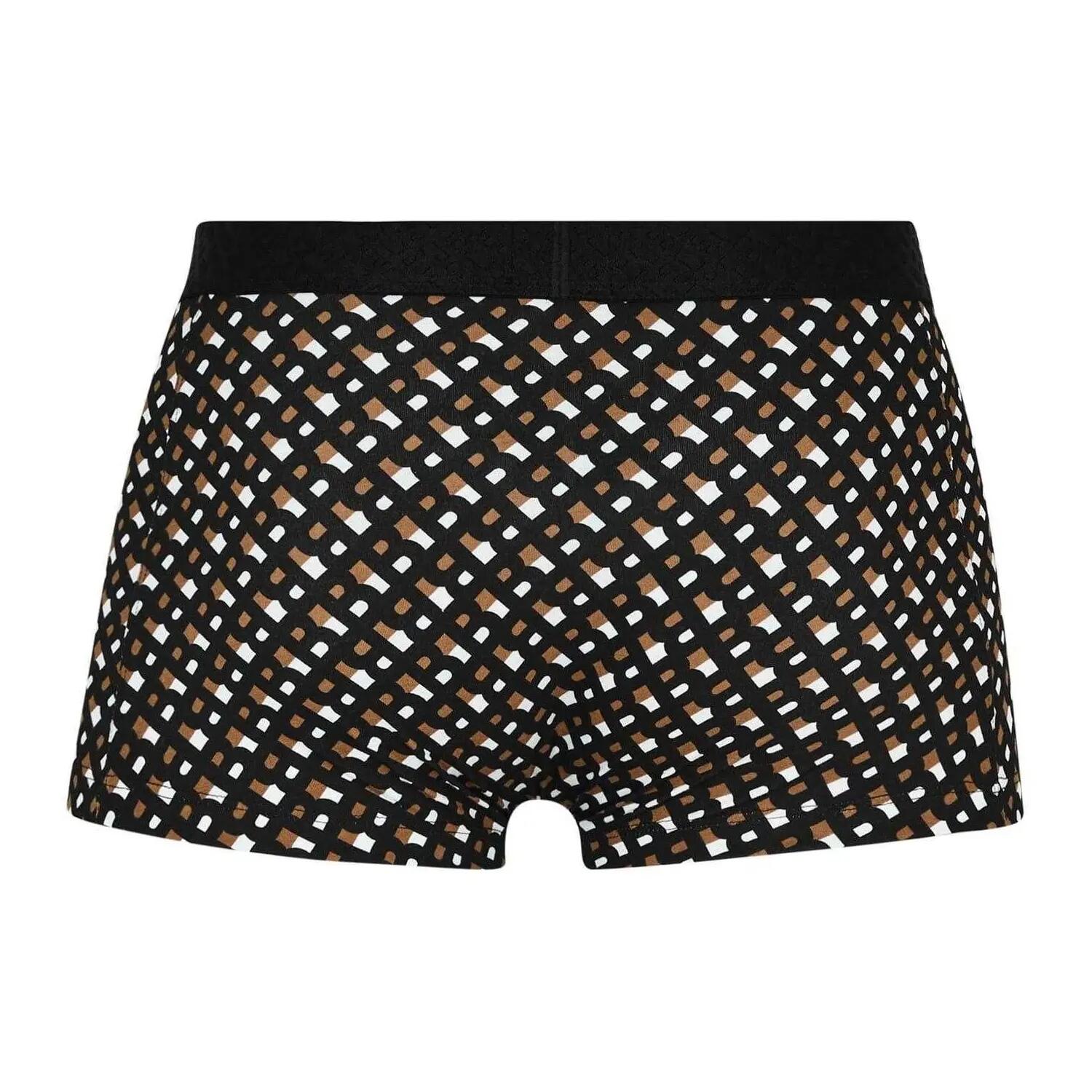 Mens Monogram Elasticated Boxer Shorts (Pack of 3) (Multicoloured) 2/4