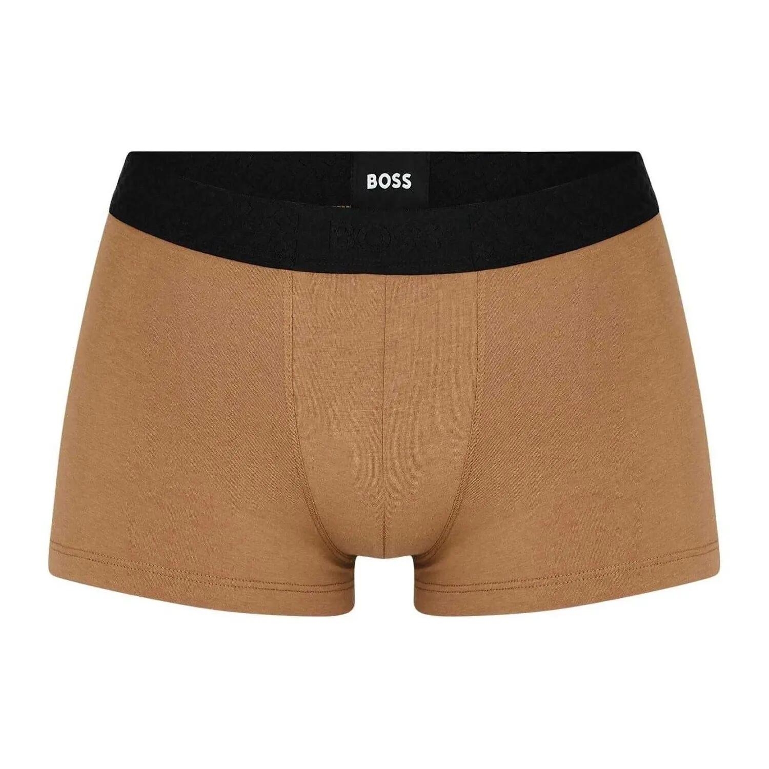 Mens Monogram Elasticated Boxer Shorts (Pack of 3) (Multicoloured) 4/4