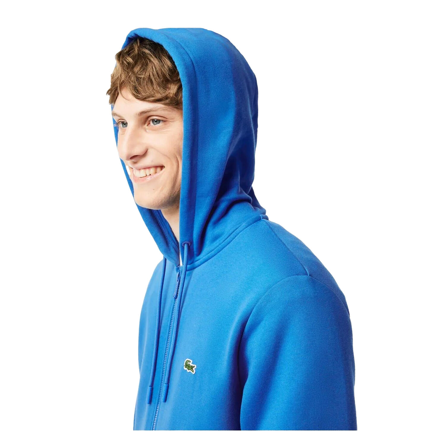 Hoodie mit durchgehendem Reißverschluss für Herren Blau 4/4