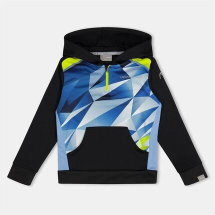 Kapuzenpullover für Jungen Kinder Schwarz/Blau