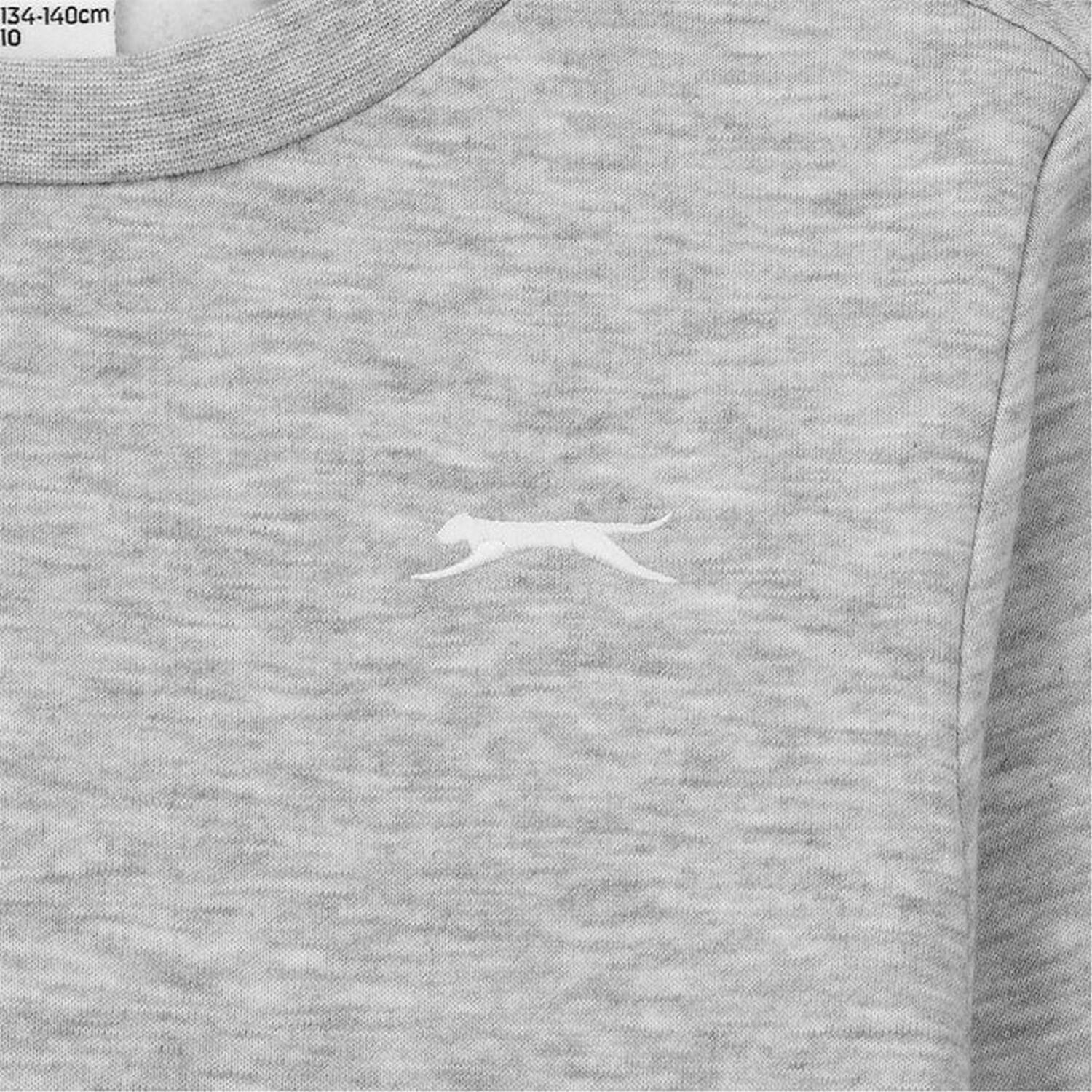 Boys Logo Fleece Sweatshirt (Grey Marl) 3/3
