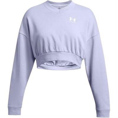 Under armour rival terry os crop crew trainingssweatshirt voor dames