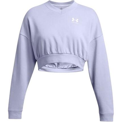 Sweat d'entraînement femme Rival Terry Os Crop Crew Under Armour