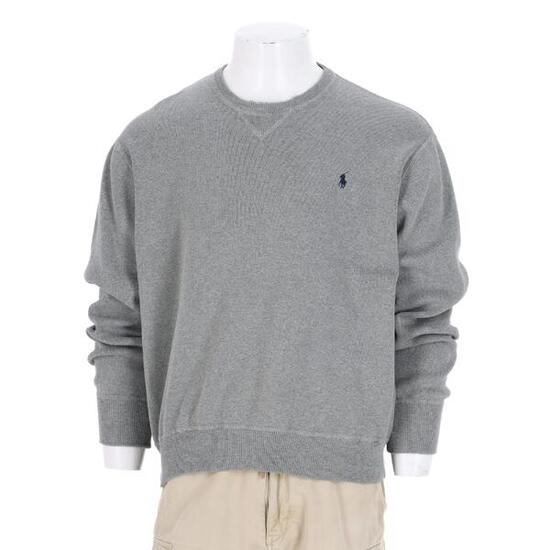Seconde vie - Pull Homme Crew Neck Gris - Excellent