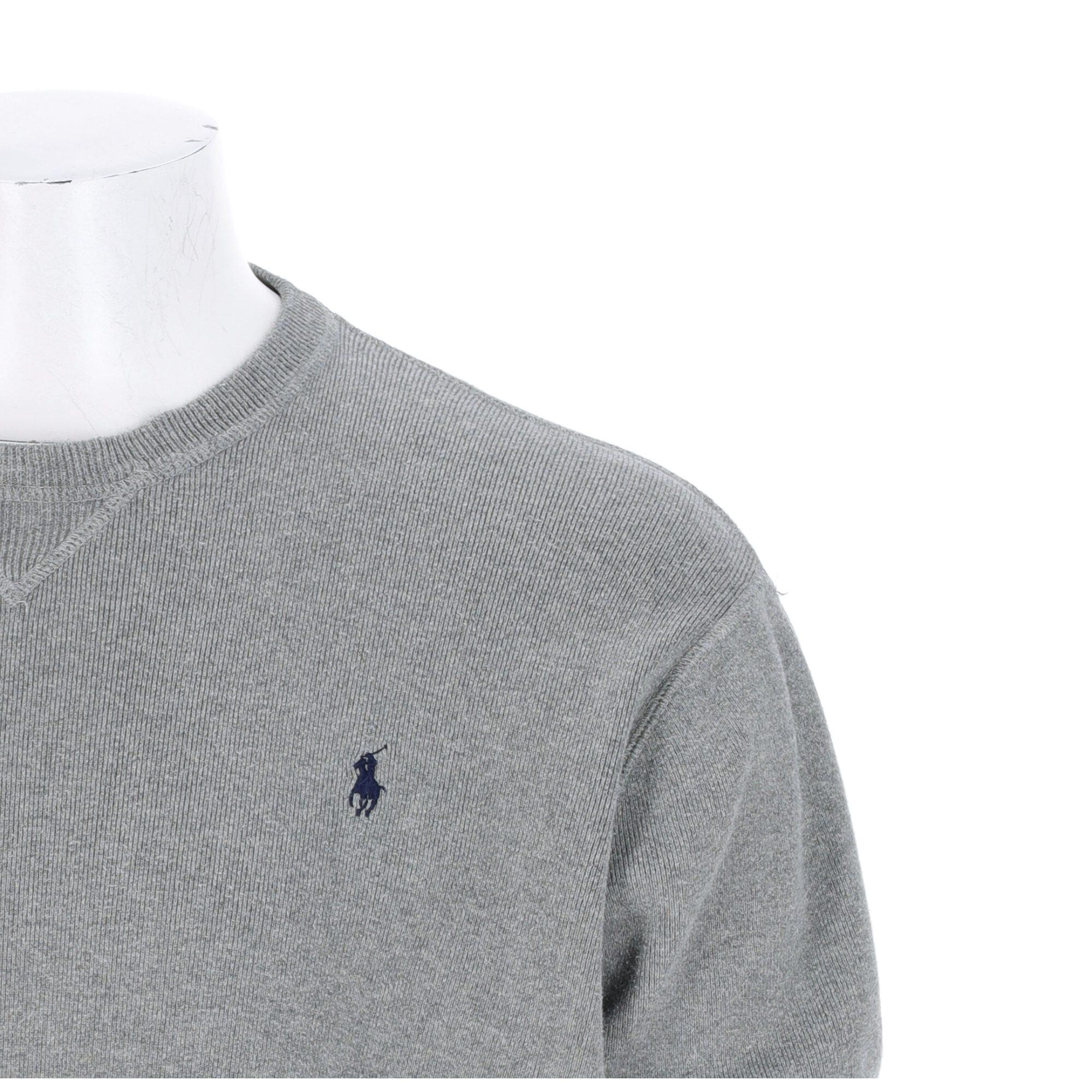 Seconde vie - Pull Homme  Crew Neck Gris - Excellent 6/7