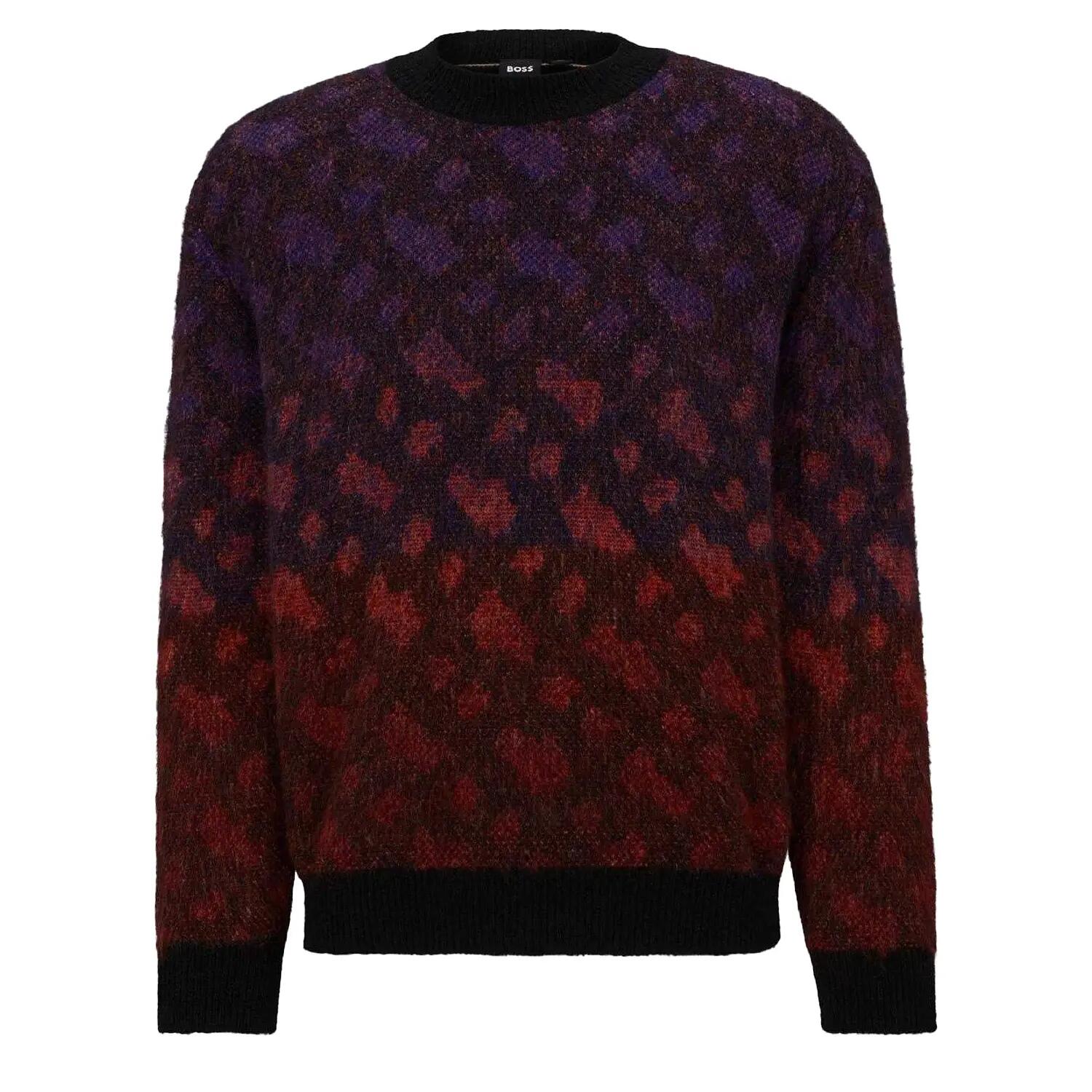 Pull Motif/style Géométrique Homme (Noir Mélange) 2/4