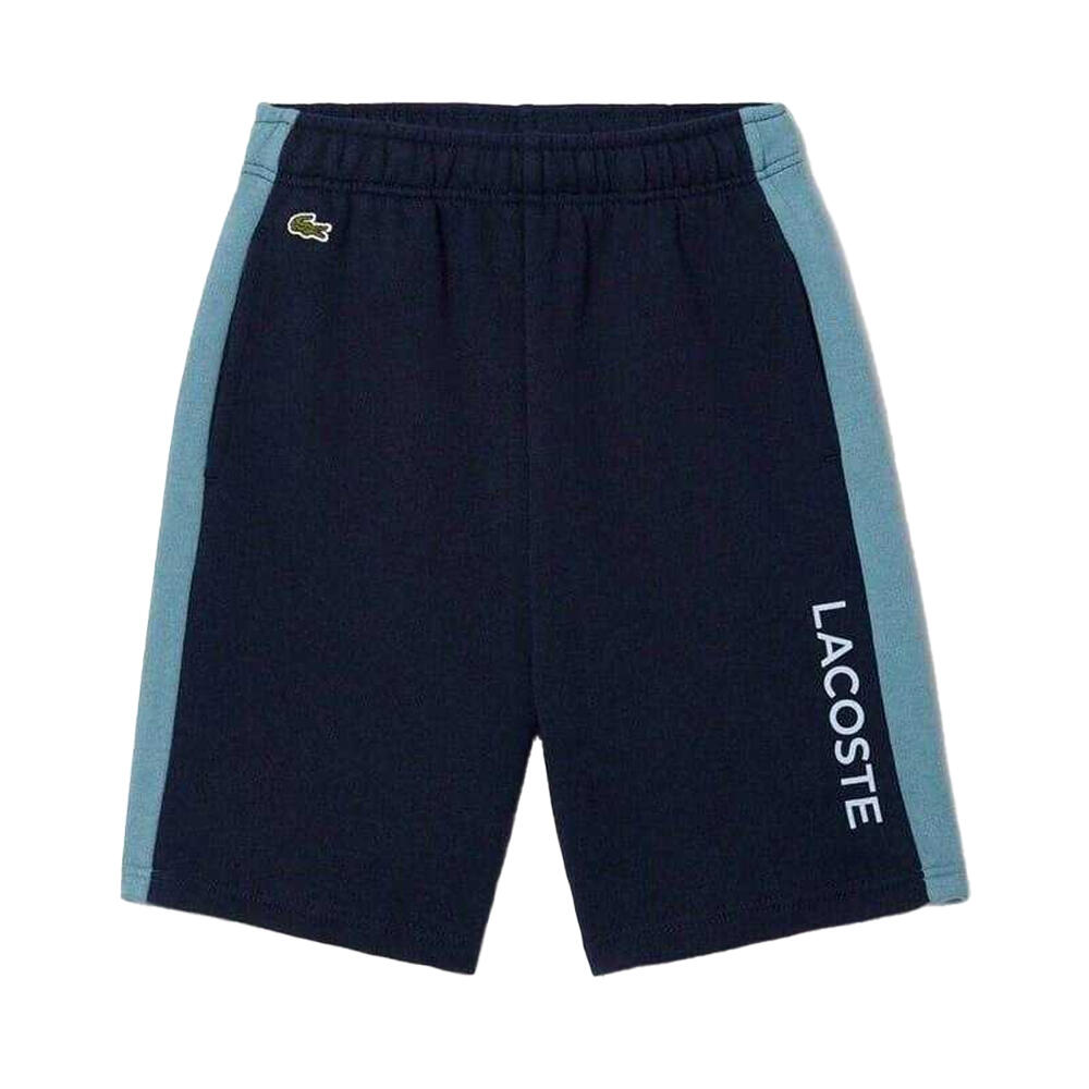 Childrens/Kids Fleece Colour Block Sweat Shorts (Navy) 2/4