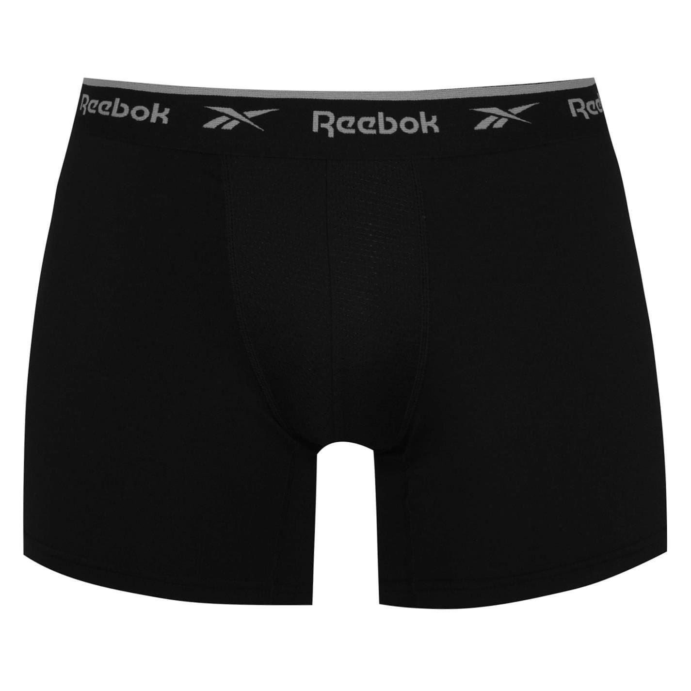 Mens Logo Boxer Shorts (Pack of 3) (Black/White/Grey) 3/6