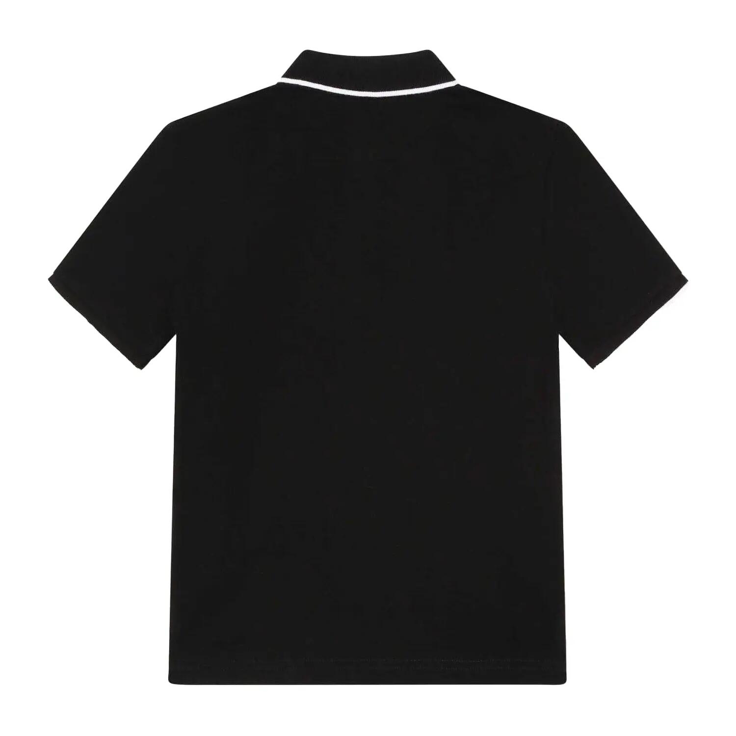 Polo Manches Courtes Enfant (Noir) 2/3
