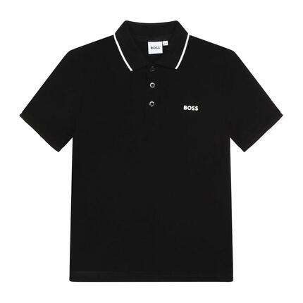 Polo Manches Courtes Enfant (Noir)
