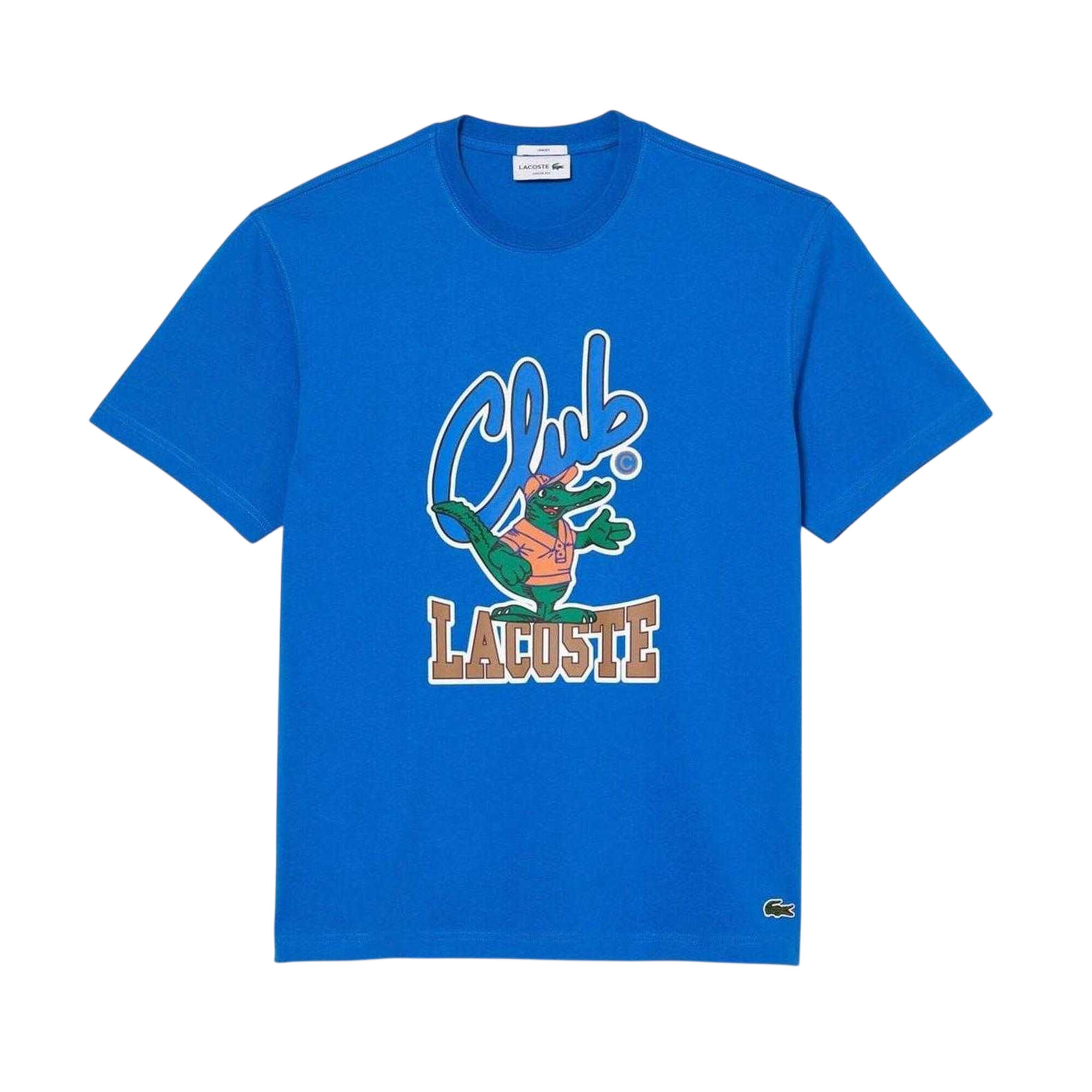 Unisex Adult Club Printed Heavy Cotton TShirt (Blue) 2/3