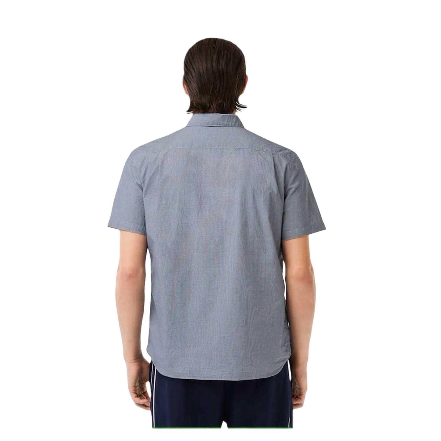 Hemd für , Regulär, kurzärmlig Herren Weiß/Dunkles Marineblau 2/3