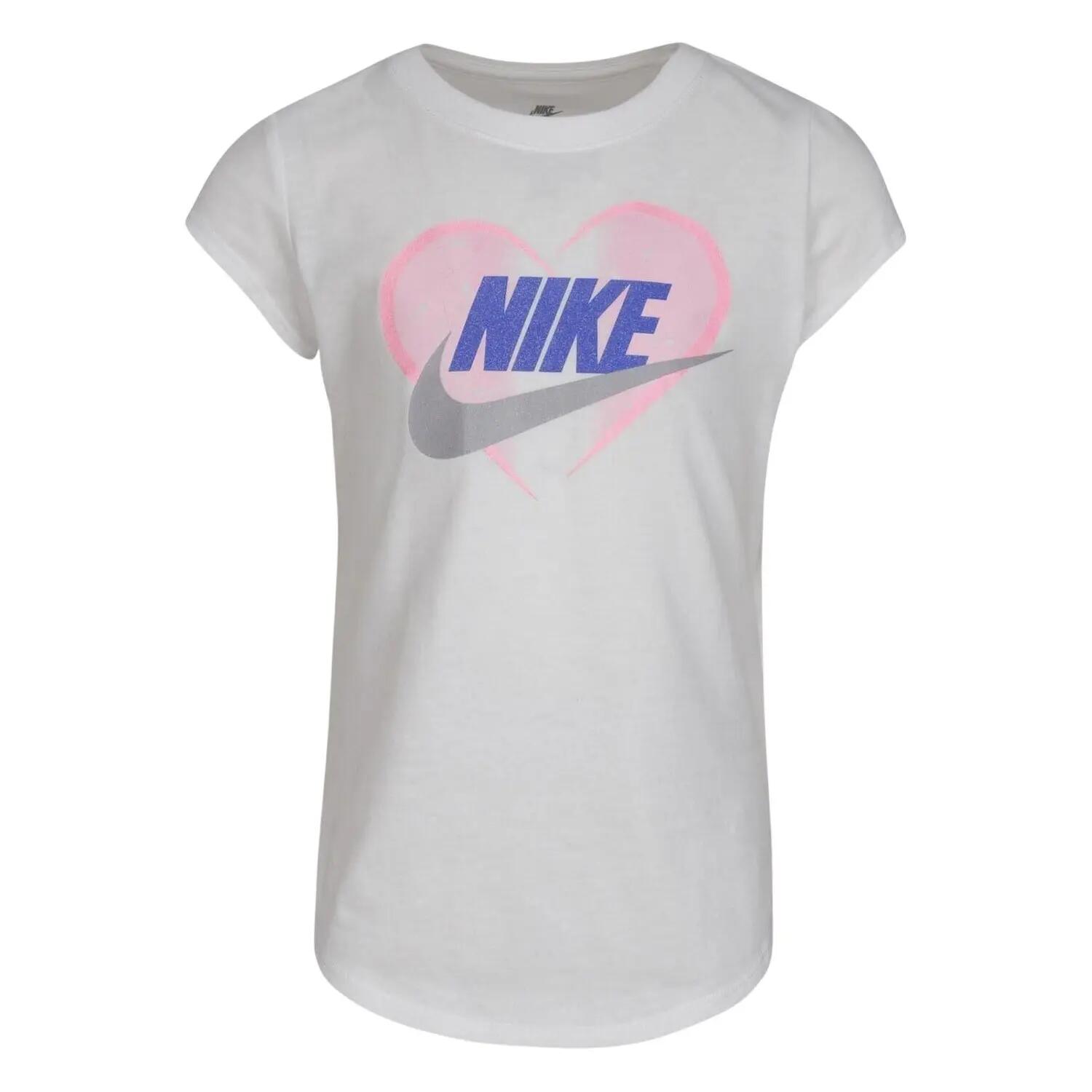 Tshirt Motif/style Cœur Fille (Blanc) 2/2
