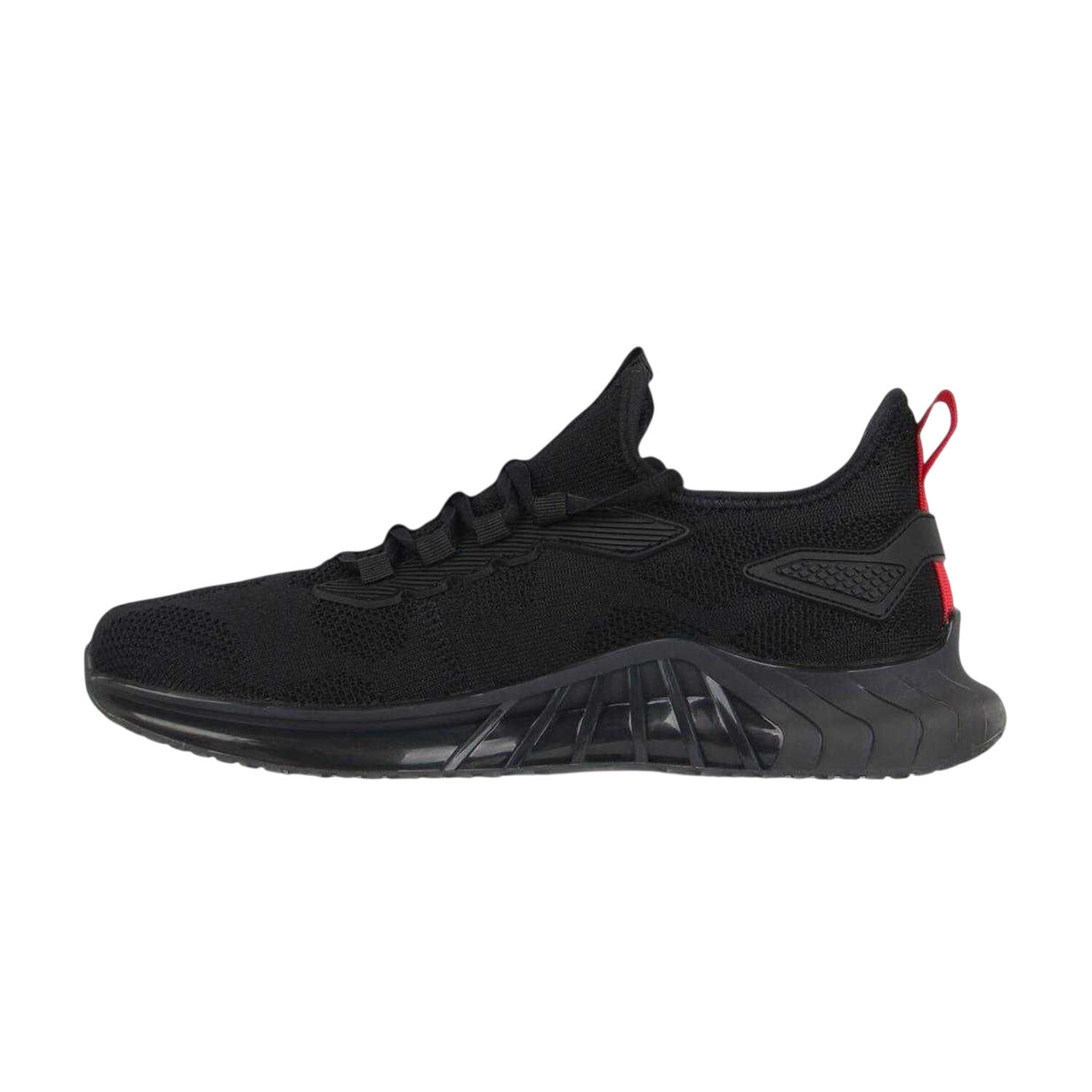"Chain" Sneaker für Herren Schwarz/Rot 3/4