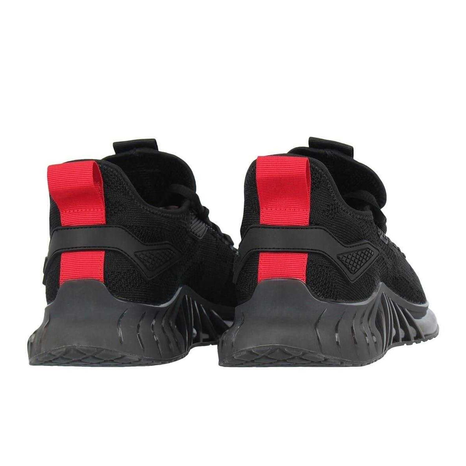 "Chain" Sneaker für Herren Schwarz/Rot 2/4
