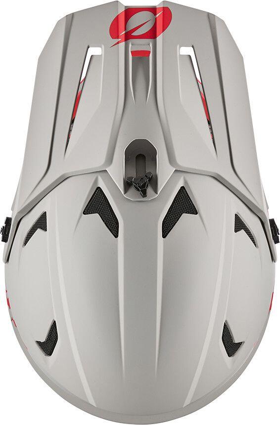 Integralhelm O'Neal Sonus Solid Grau / Rot 3/5