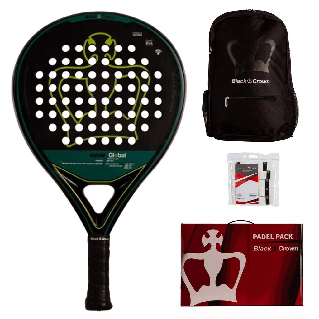 Black Crown Win Global Pack - Complete Padel Starter Set