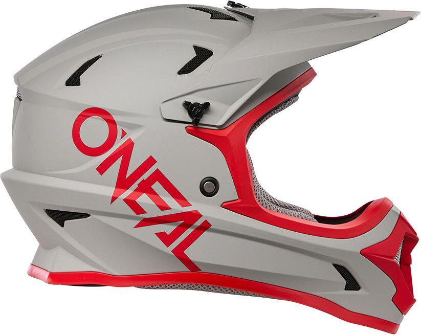 Integralhelm O'Neal Sonus Solid Grau / Rot 5/5