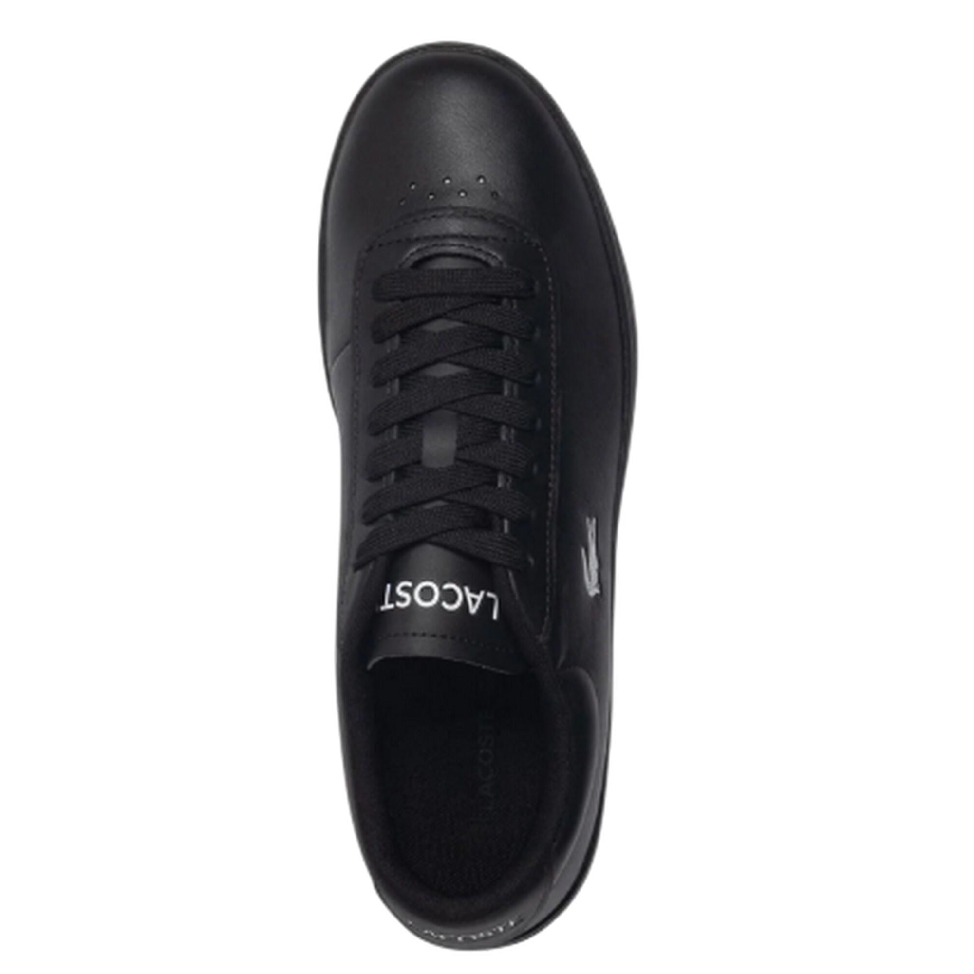 Scarpe Sportive Coccodrillo Pelle PiattaUomo Lacoste Baseshot Evo Nero 4/4