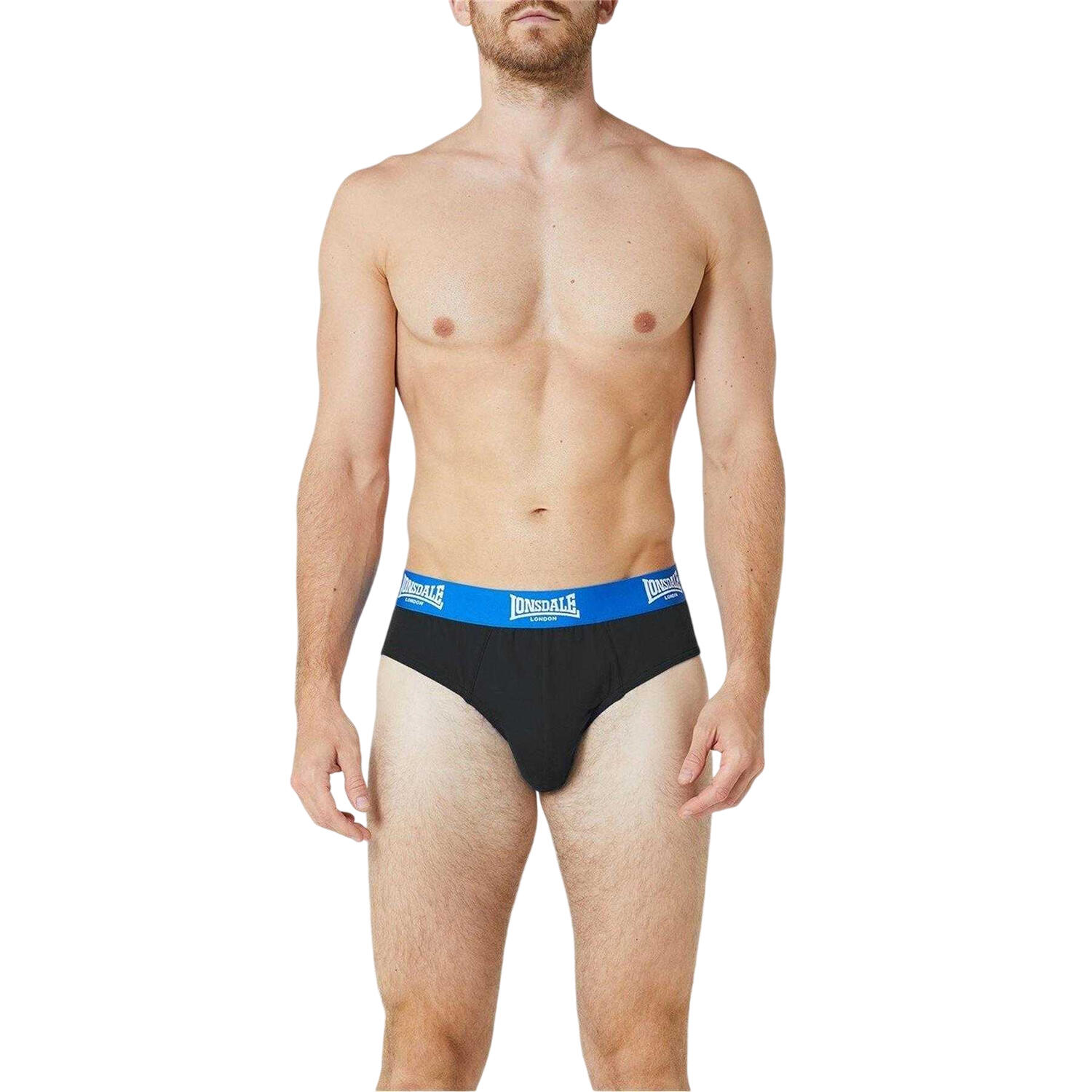 Lot De 2 Slips Homme (Noir / Bleu Vif) 3/3