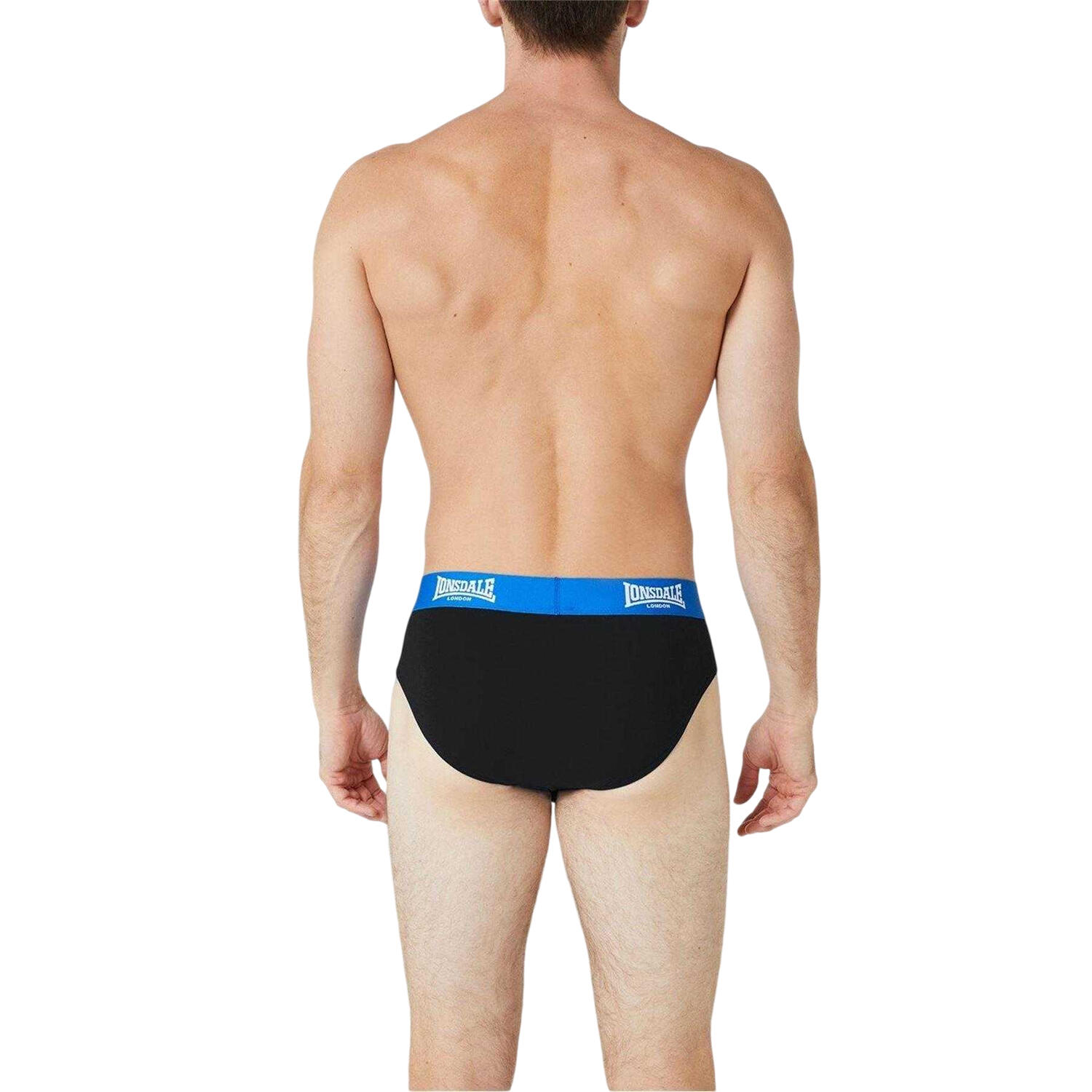 Lot De 2 Slips Homme (Noir / Bleu Vif) 2/3