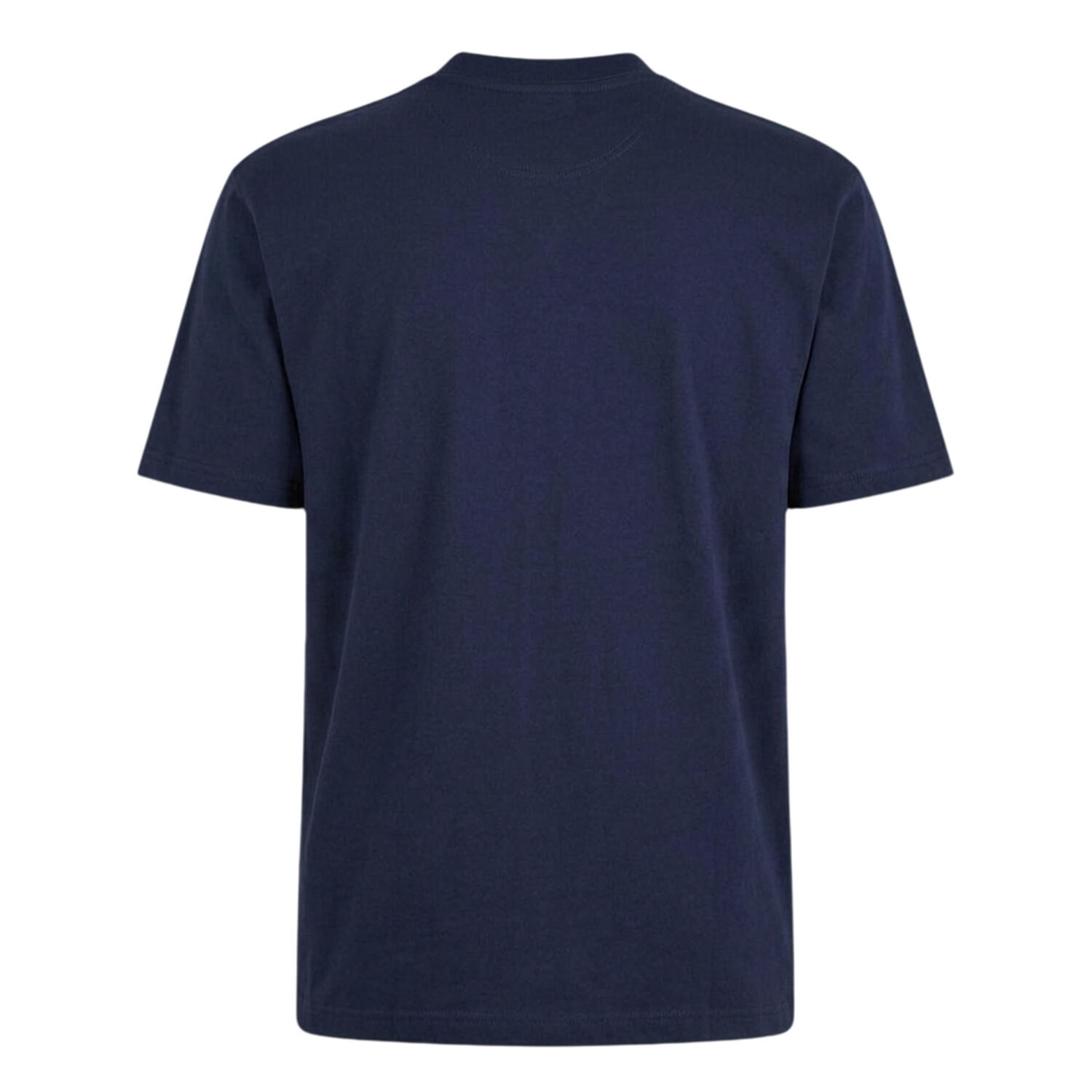 Camiseta Diseño Logotipo Curvado para Adultos Unisex Marino 2/5