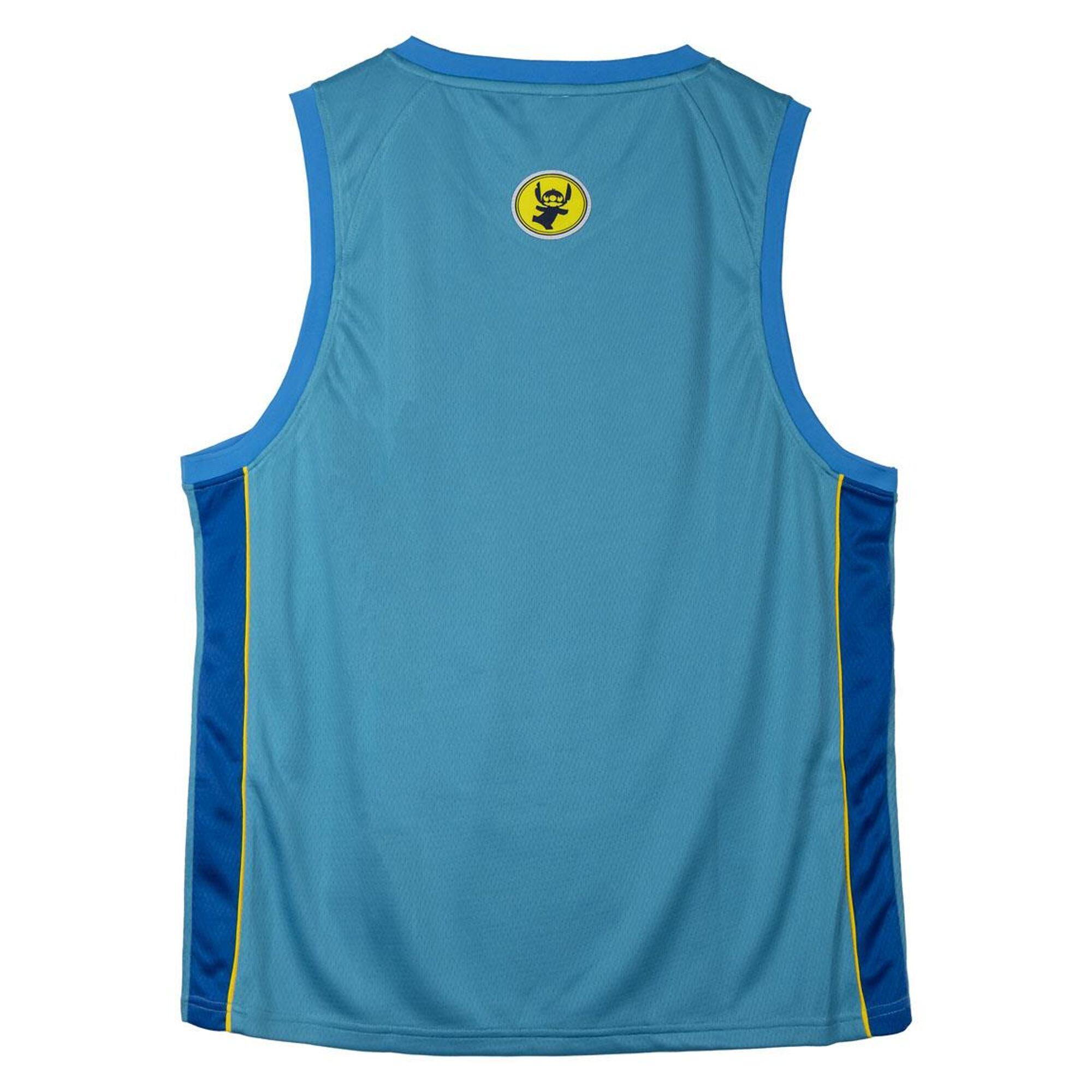 Camiseta sin Mangas de Baloncesto Adultos Stitch Azul Turquesa 2/2