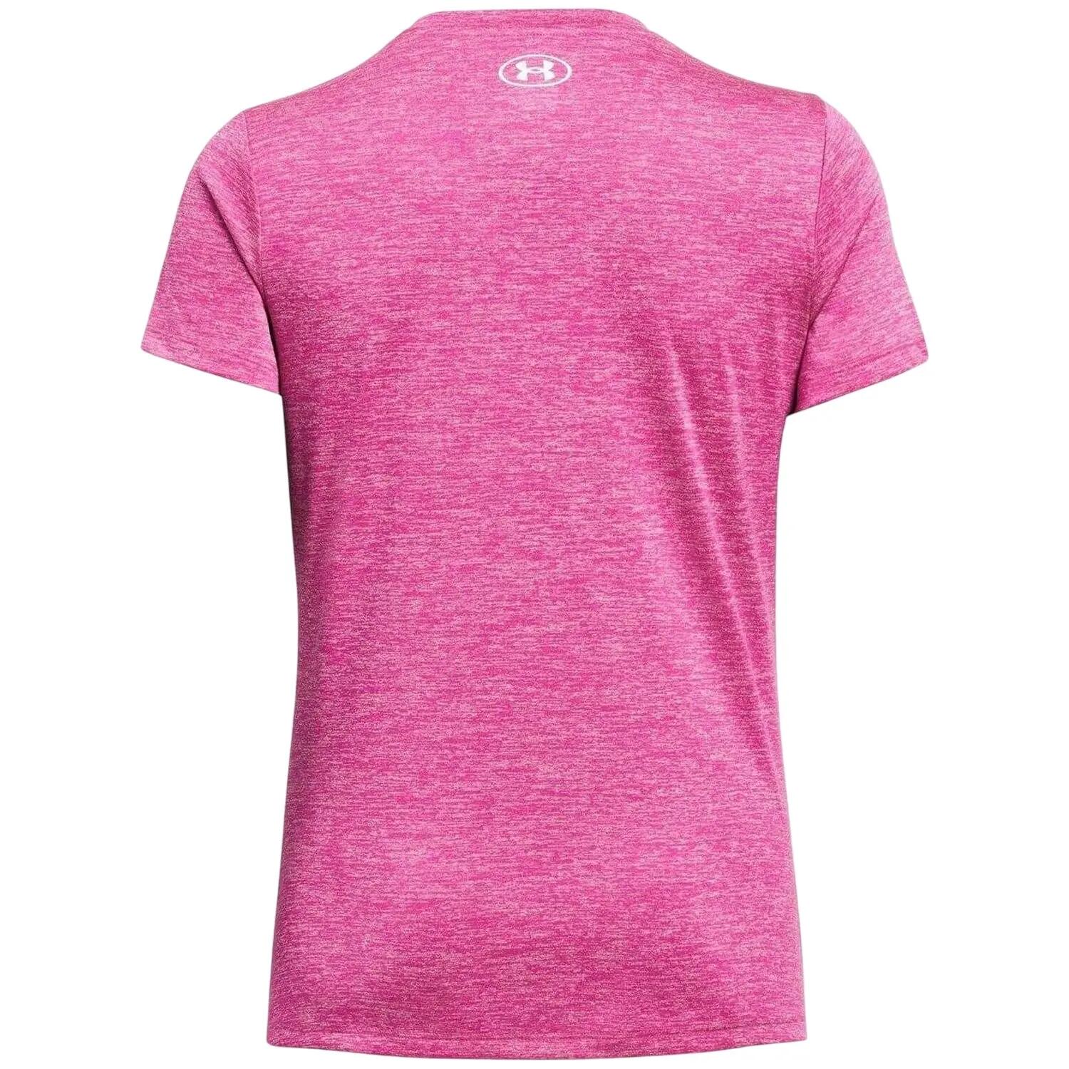 TShirt für , VAusschnitt, lose Passform Damen Leuchtend Pink 2/3